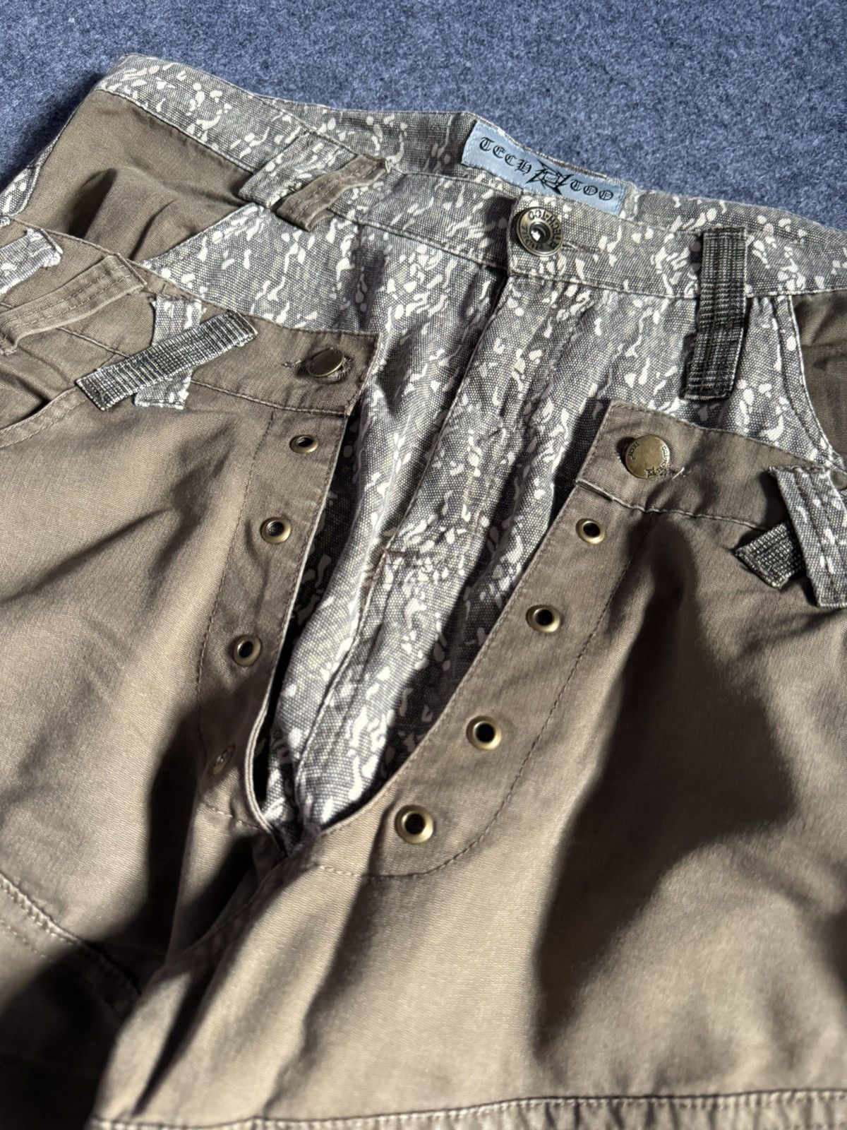 PPFM × semanticdesign Tech Too Japan Double Waist Parachute Alien Cargo Pants Size US 36 / EU 52 - 5 Thumbnail