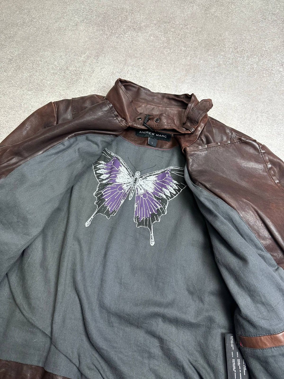 Andrew Marc Vintage Andrew Marc Genuine Leather Avantgarde Jacket Size L / US 10 / IT 46 - 5 Thumbnail