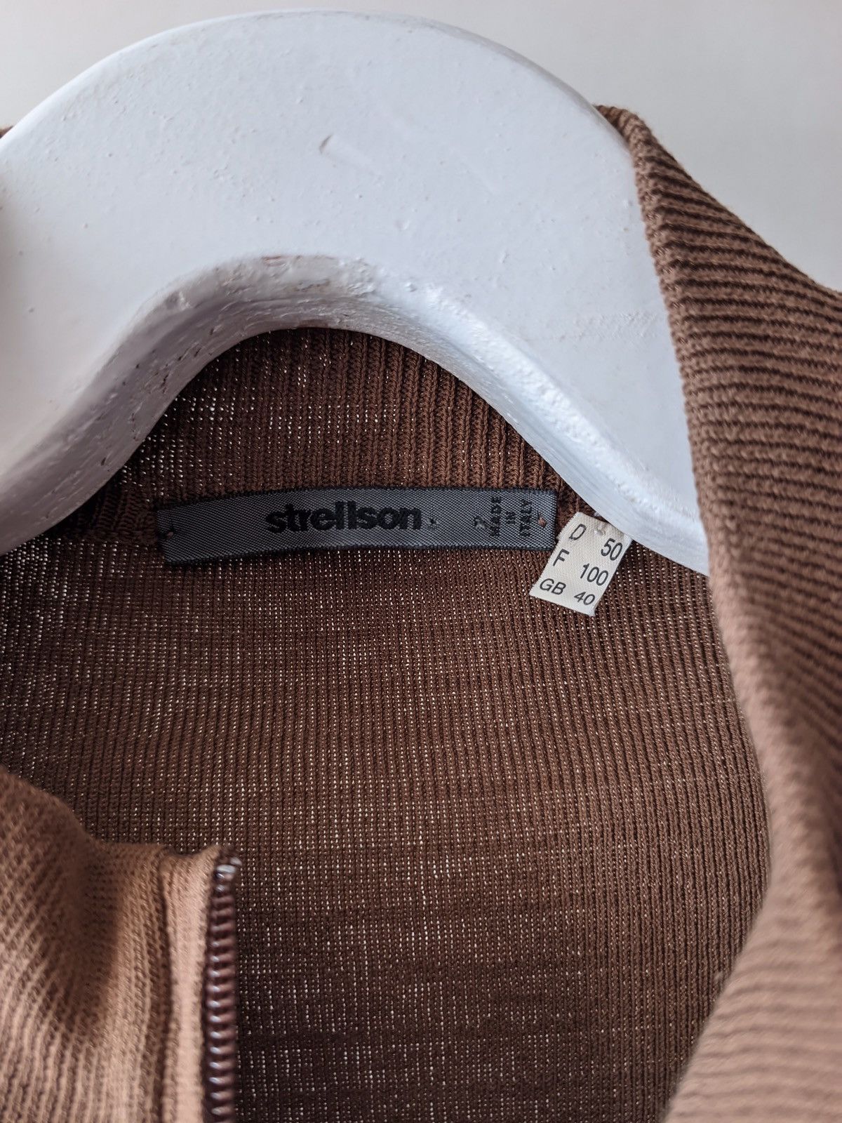 Strellson Strellson brown zip sweater old money Ralph Lauren vibe Size US L / EU 52-54 / 3 - 5 Thumbnail