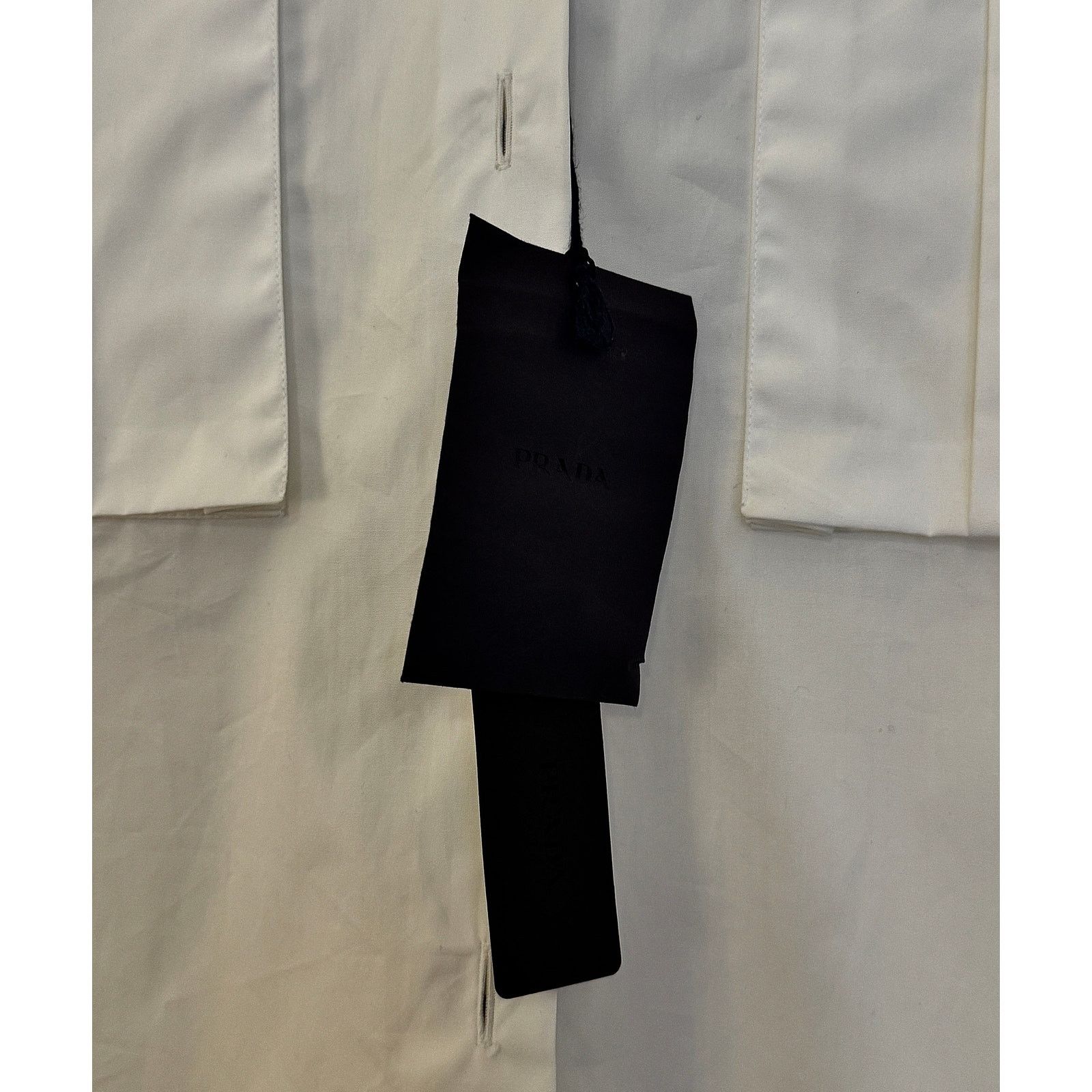 Prada Prada NWT Shoulder-epaulette Cotton-poplin Shirt In White Size US XL / EU 56 / 4 - 6 Thumbnail