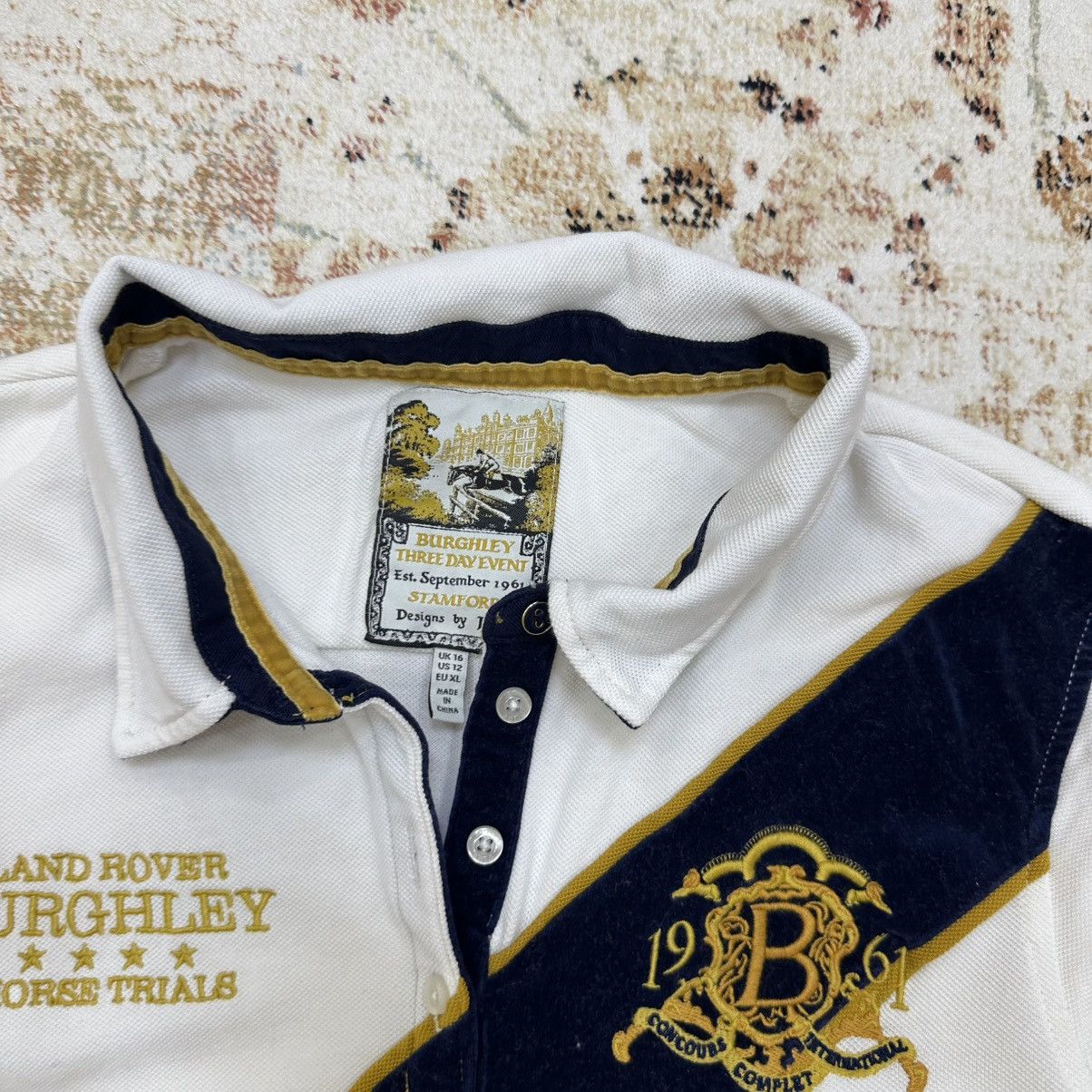 Designer × Vintage Vintage Land Rover Burghley Horse Trials CCI Polo Size US S / EU 44-46 / 1 - 5 Thumbnail
