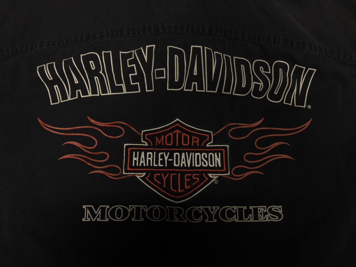 Harley Davidson 2000s Harley Davidson Button Up Mechanic Tee Size XL 0781 Size US XL / EU 56 / 4 - 4 Thumbnail