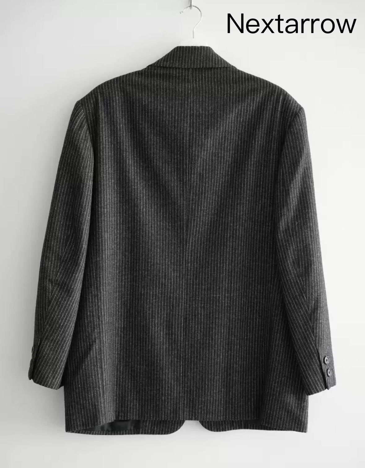 Yohji Yamamoto Yohji Yamamoto 80s Black Grey Striped Suit 2412-Nextarrow Size US M / EU 48-50 / 2 - 2 Thumbnail