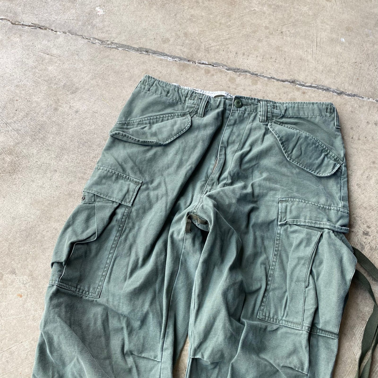 Vintage VINTAGE M51 GREEN MILITARY ARMY PANTS CARGO 33X31 Size US 33 - 4 Thumbnail