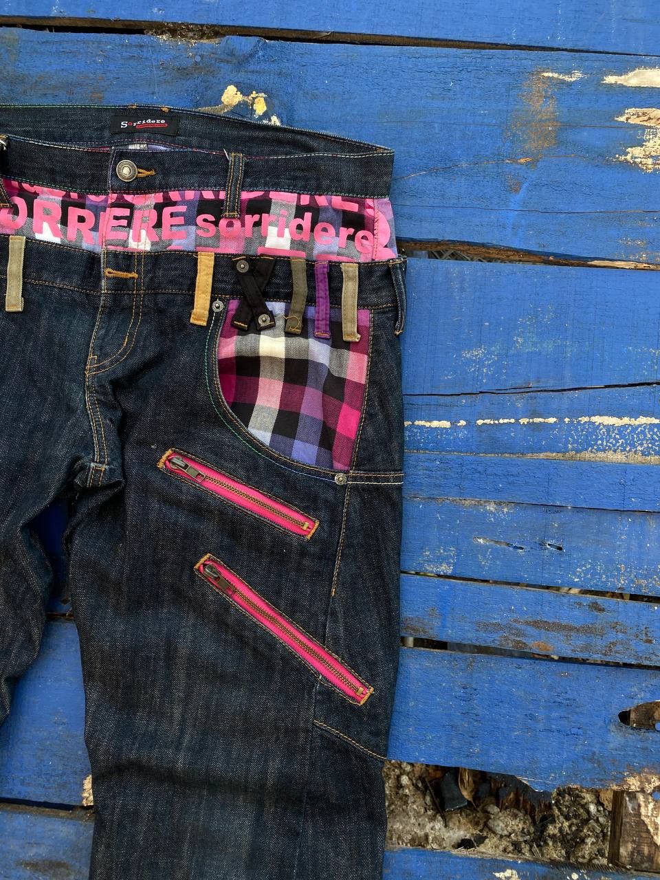 If Six Was Nine Vintage Sorridere Japan Double Waist Jeans Size US 36 / EU 52 - 10 Thumbnail