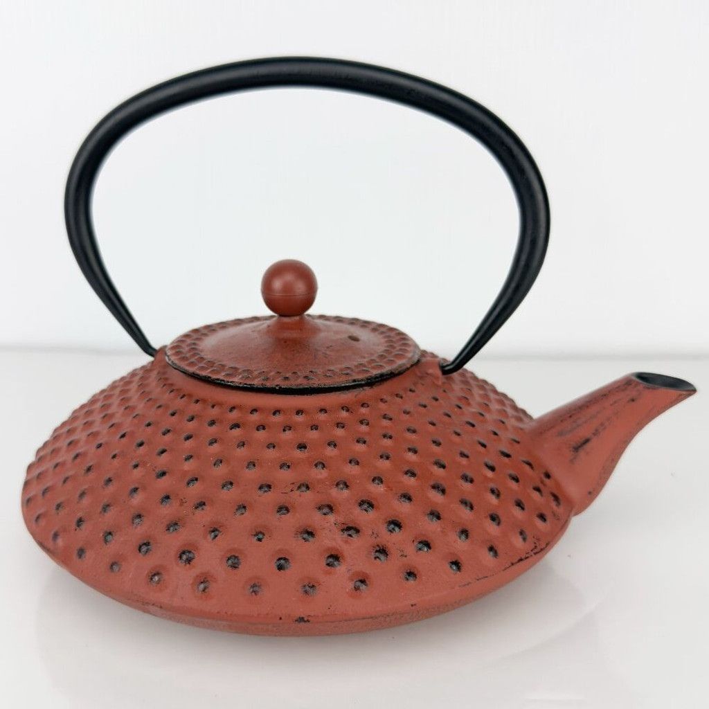 Other Japanese Red Bumpy Tea Kettle Rust Red Teapot With Infuser Size ONE SIZE - 1 Thumbnail