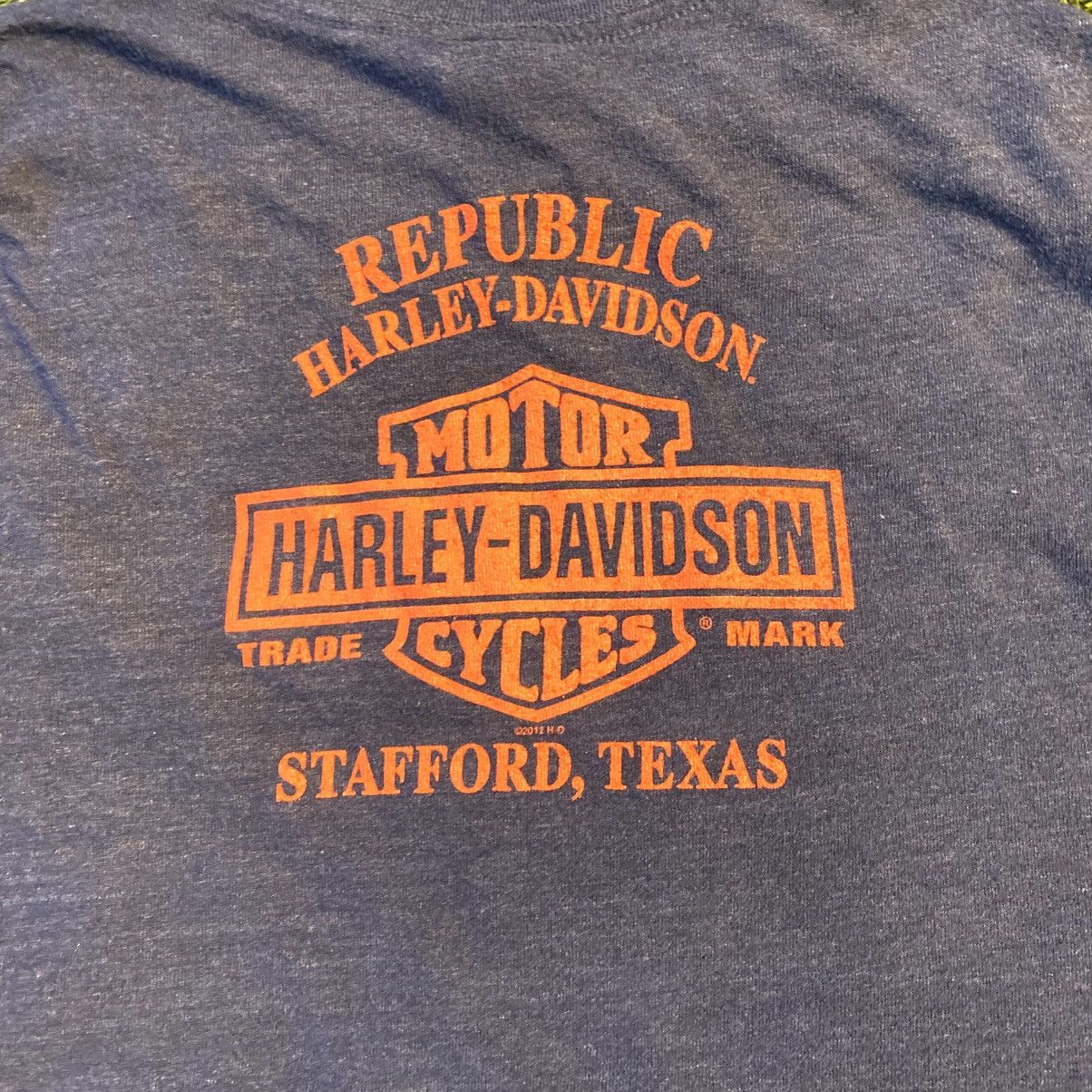 Harley Davidson Vintage 90s Harley Davidson “Republic” T-Shirt Size US XL / EU 56 / 4 - 3 Thumbnail