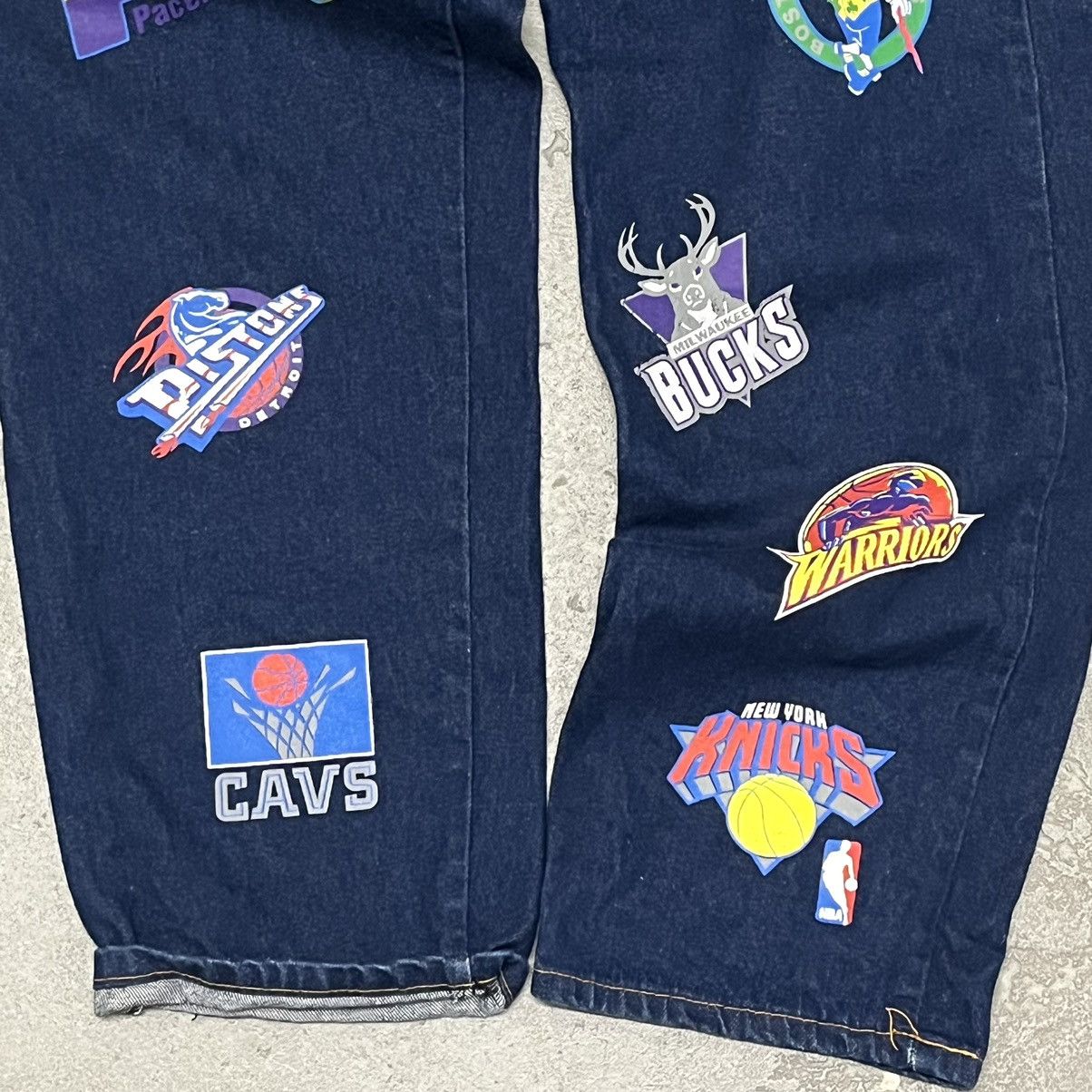 Vintage VTG 2000’s NBA Baggy Denim Jeans 32x30 Y2K Size US 32 / EU 48 - 5 Thumbnail