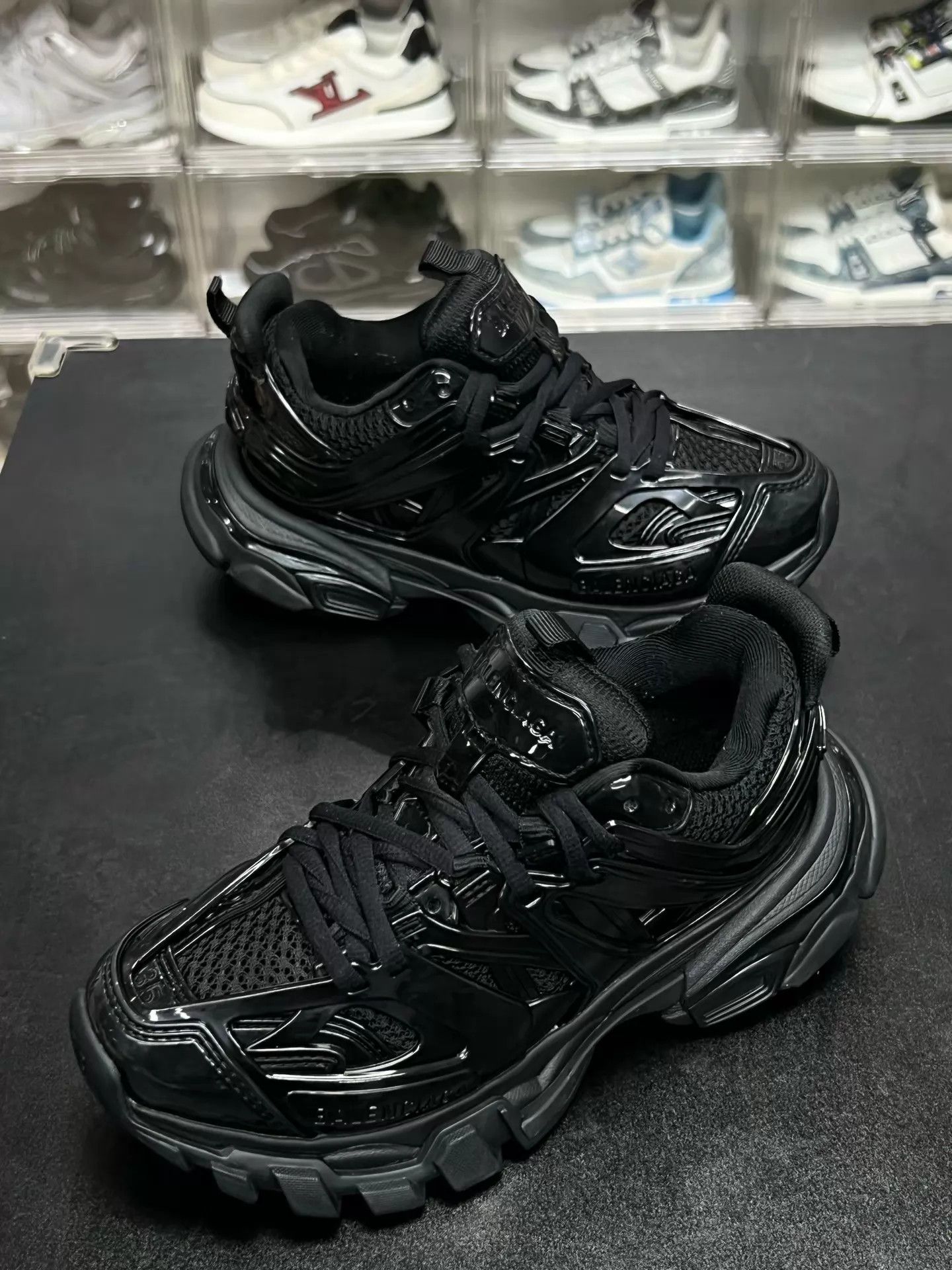 Balenciaga Balenciaga Track Black Patent Leather Wmns 35 Worn 1x Mint Size US 4.5 / IT 34.5 - 1 Thumbnail