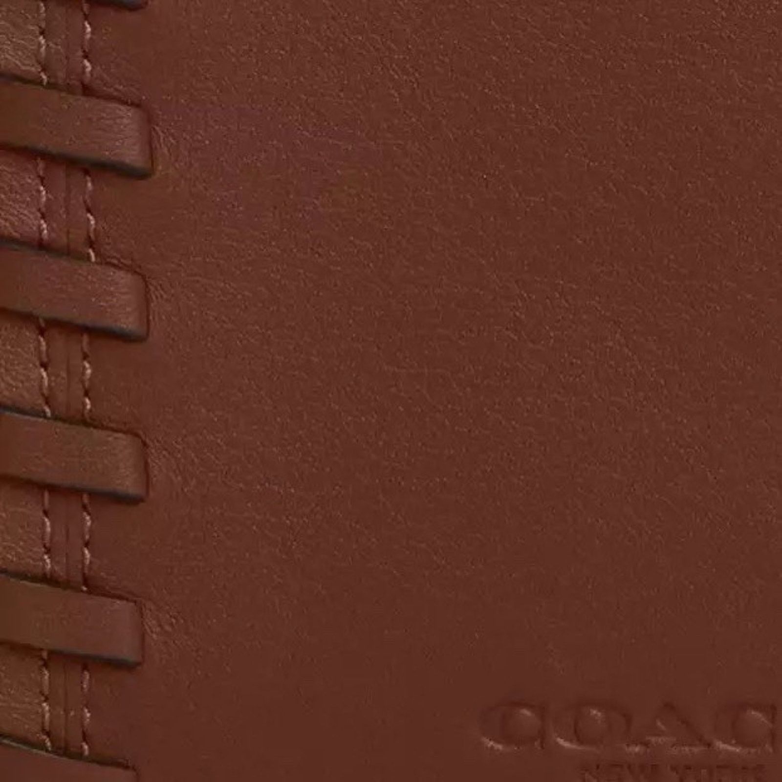 Coach NWT COACH CBE02 Passport Card Case Wallet Gunmetal/Saddle Size ONE SIZE - 7 Thumbnail