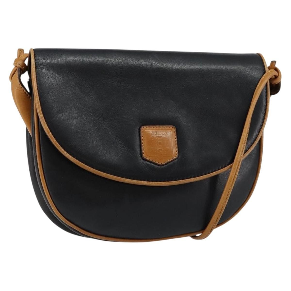 Celine Celine Vintage Flap Shoulder Bag Leather Size ONE SIZE - 1 Thumbnail