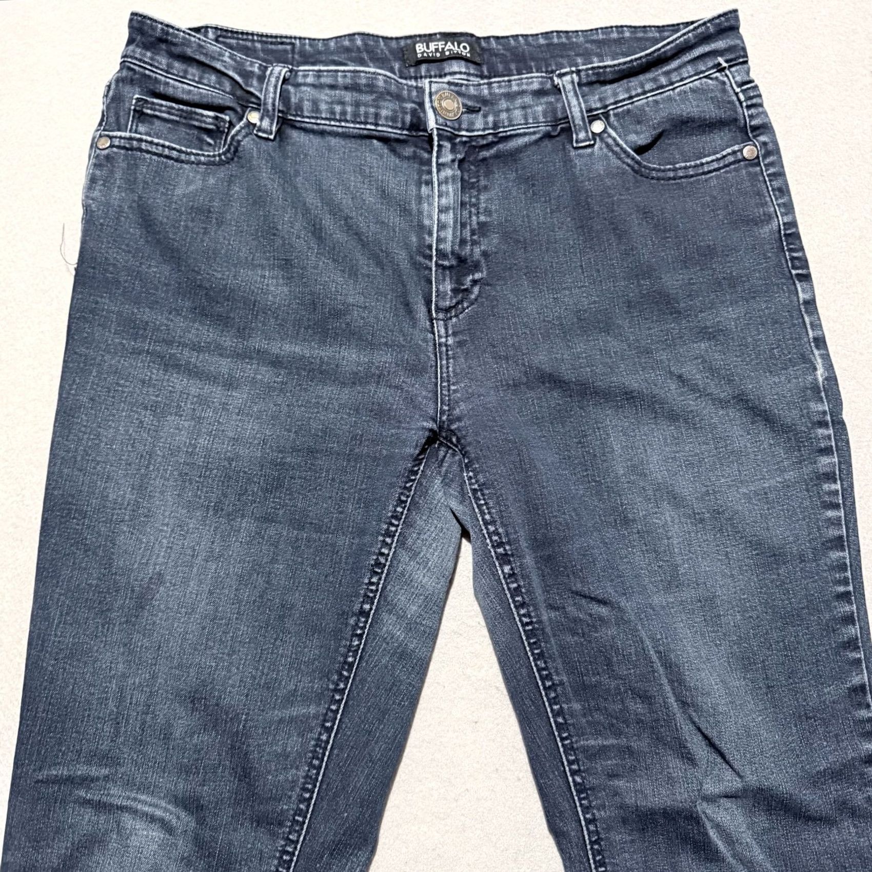 Buffalo David Bitton Buffalo David Bitton Jeans Women Blue Denim Stretch Slim Straight Zip Fly 10 Size 32" / US 10 / IT 46 - 3 Thumbnail