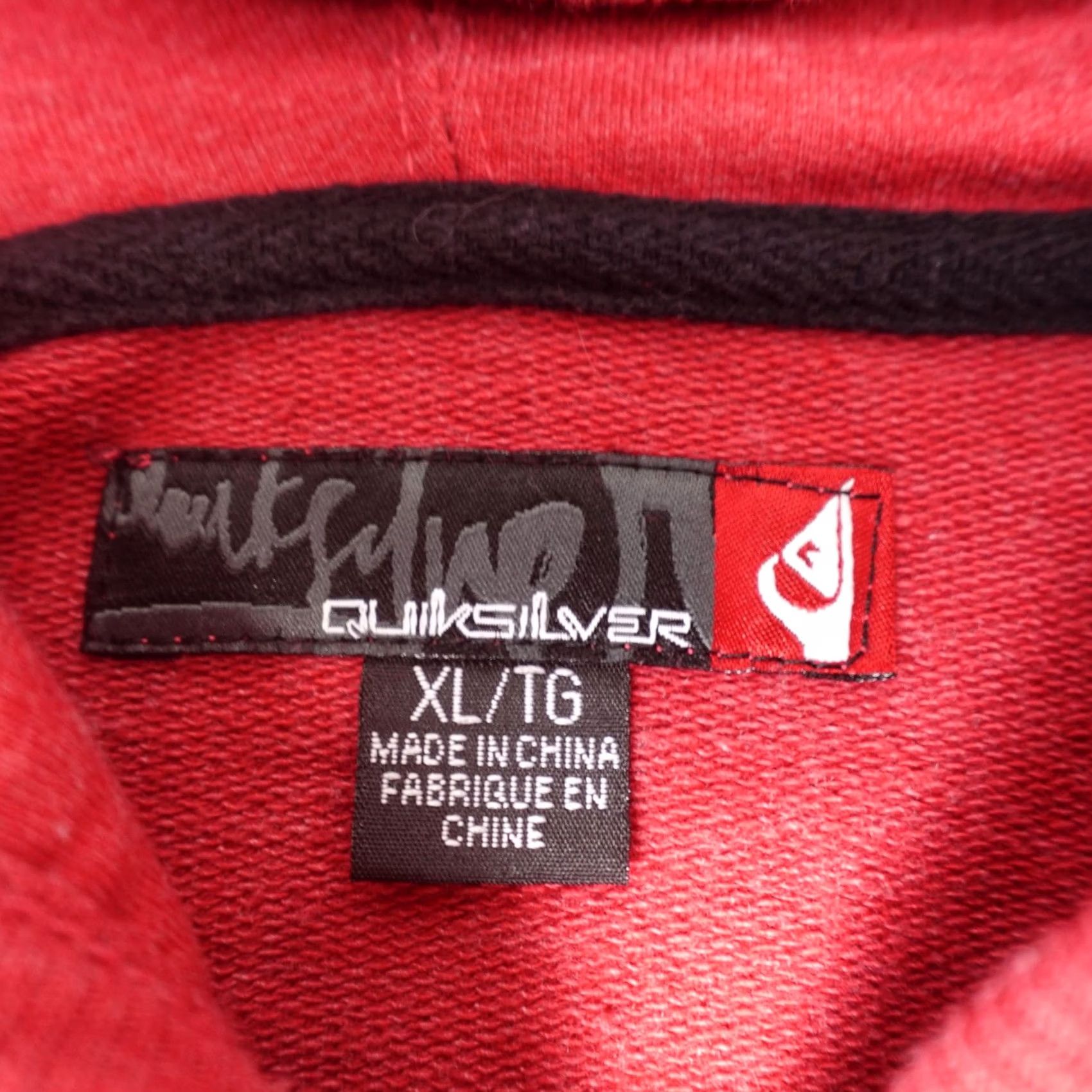Quiksilver Quiksilver Hoodie Mens XL Red Full Zip Graphic Sweatshirt Tigers Patch Surf Y2K 90s Grunge Size US XL / EU 56 / 4 - 2 Thumbnail