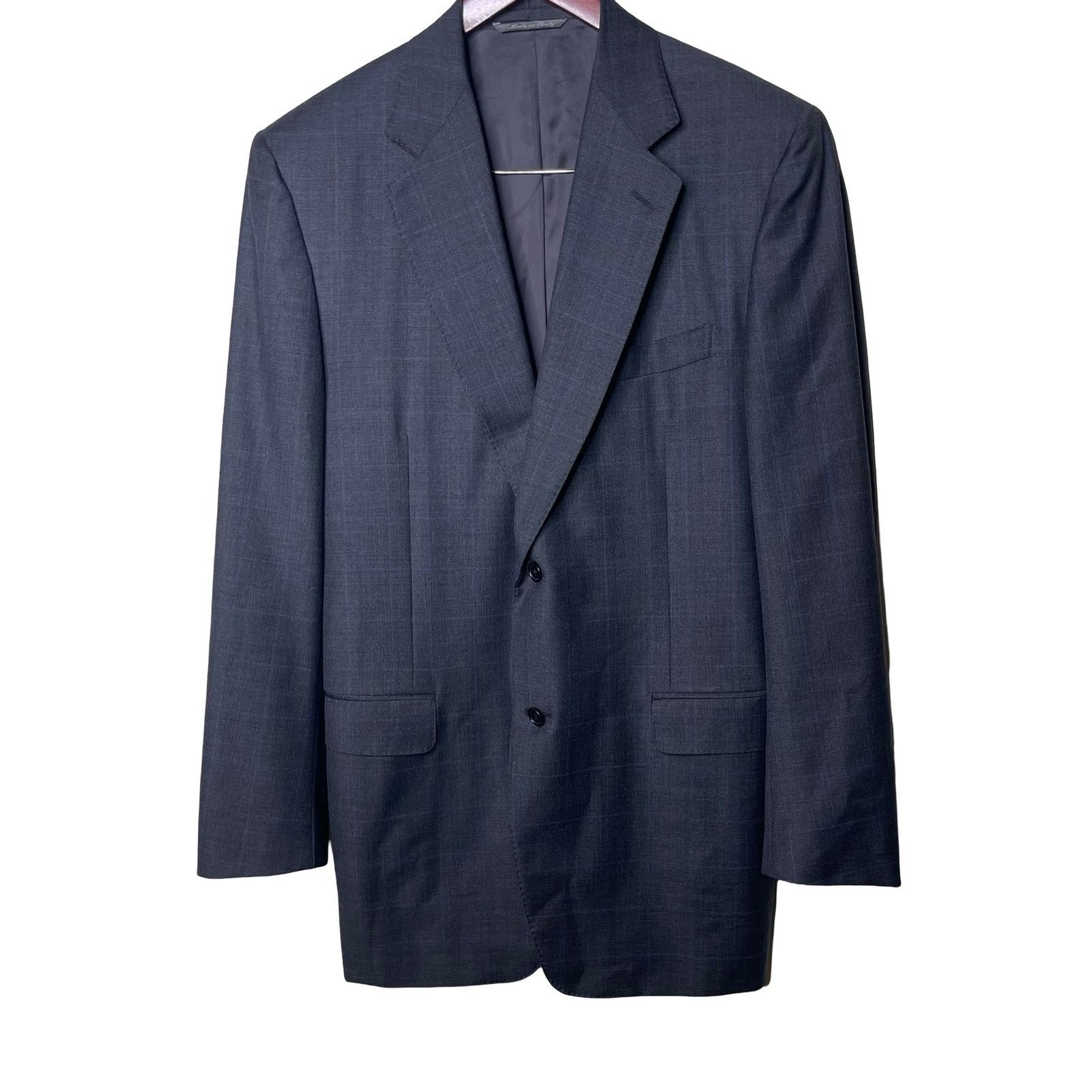 Canali Canali grey 100% pure wool 2 buttons sport jacket blazer Size 42R - 1 Thumbnail