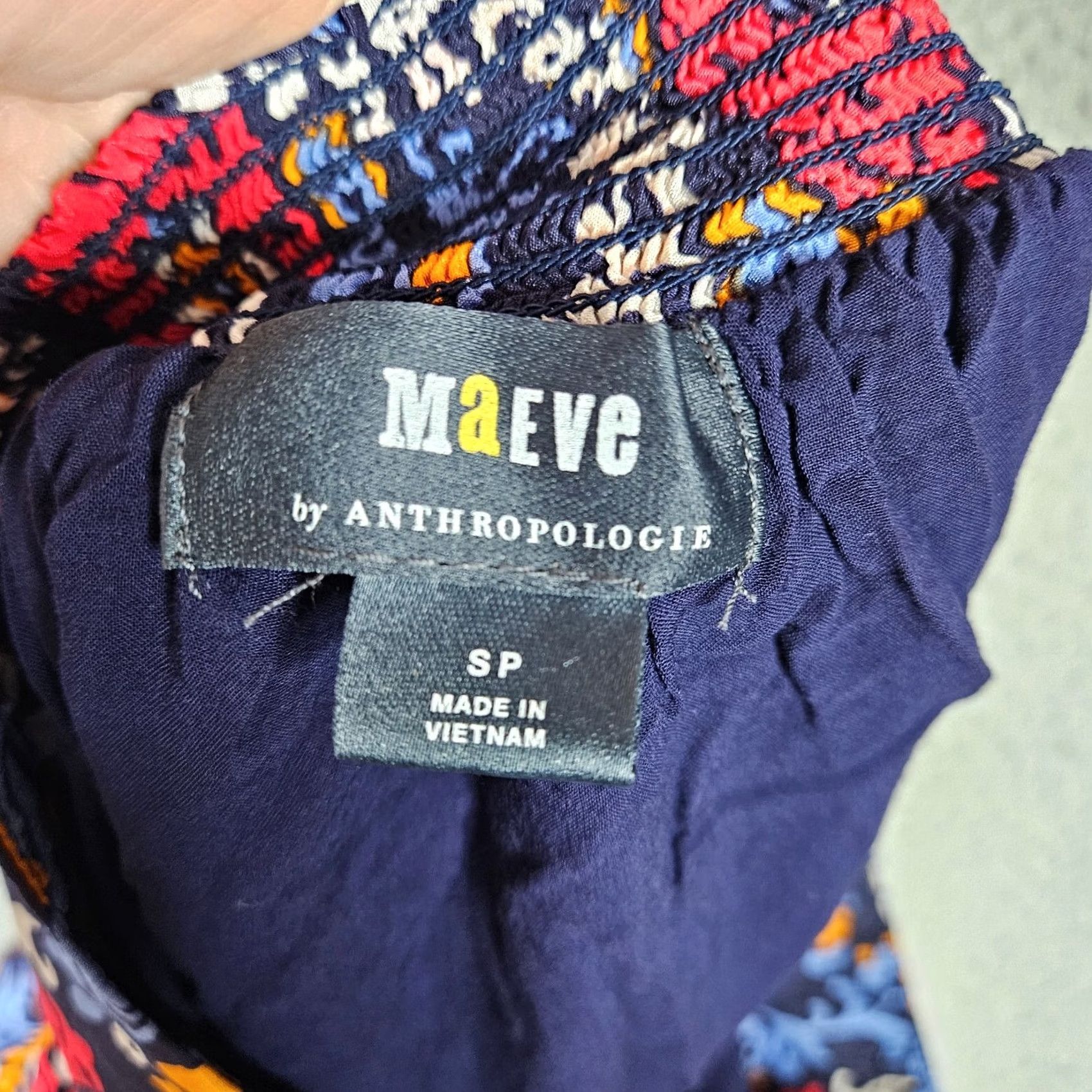 Anthropologie Maeve By Anthropologie Women's Flowy Smocked Floral Print Skirt Size S Multicolor Short A-Line Flowing Skirt Womens Size 28" / US 6 / IT 42 - 7 Thumbnail