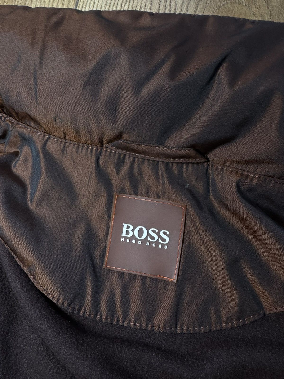 Hugo Boss Hugo Boss OBalt Brown Hooded Nylon Parka Coat Rare Luxury Size US XL / EU 56 / 4 - 16 Thumbnail