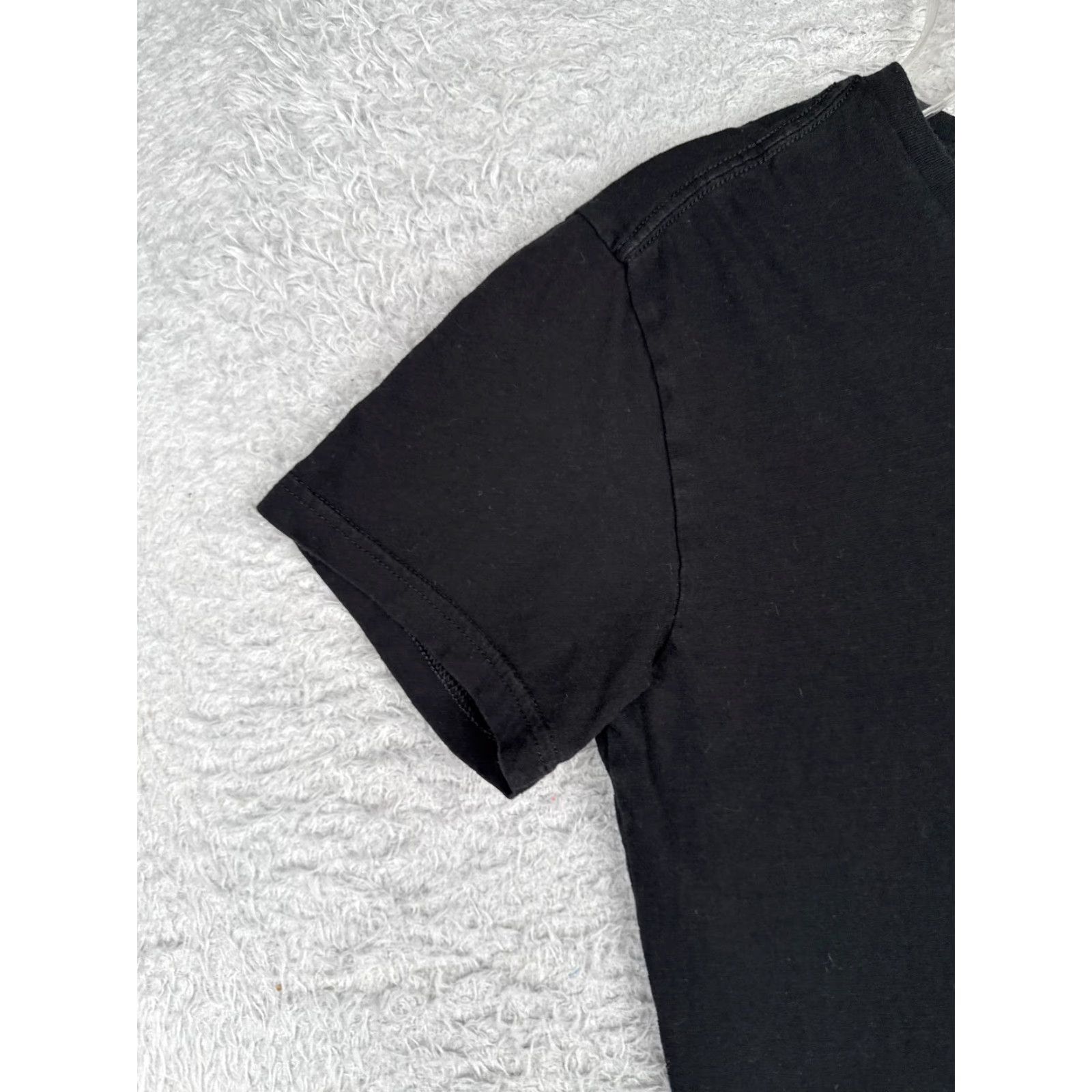 Ralph Lauren Ralph Lauren Polo Shirt Men M Black Slim Fit 100% Cotton Pony V-Neck Short Sleeve Tee, Logo, Embroidered, Solid, Designer, American 90s Mens Size US M / EU 48-50 / 2 - 3 Thumbnail