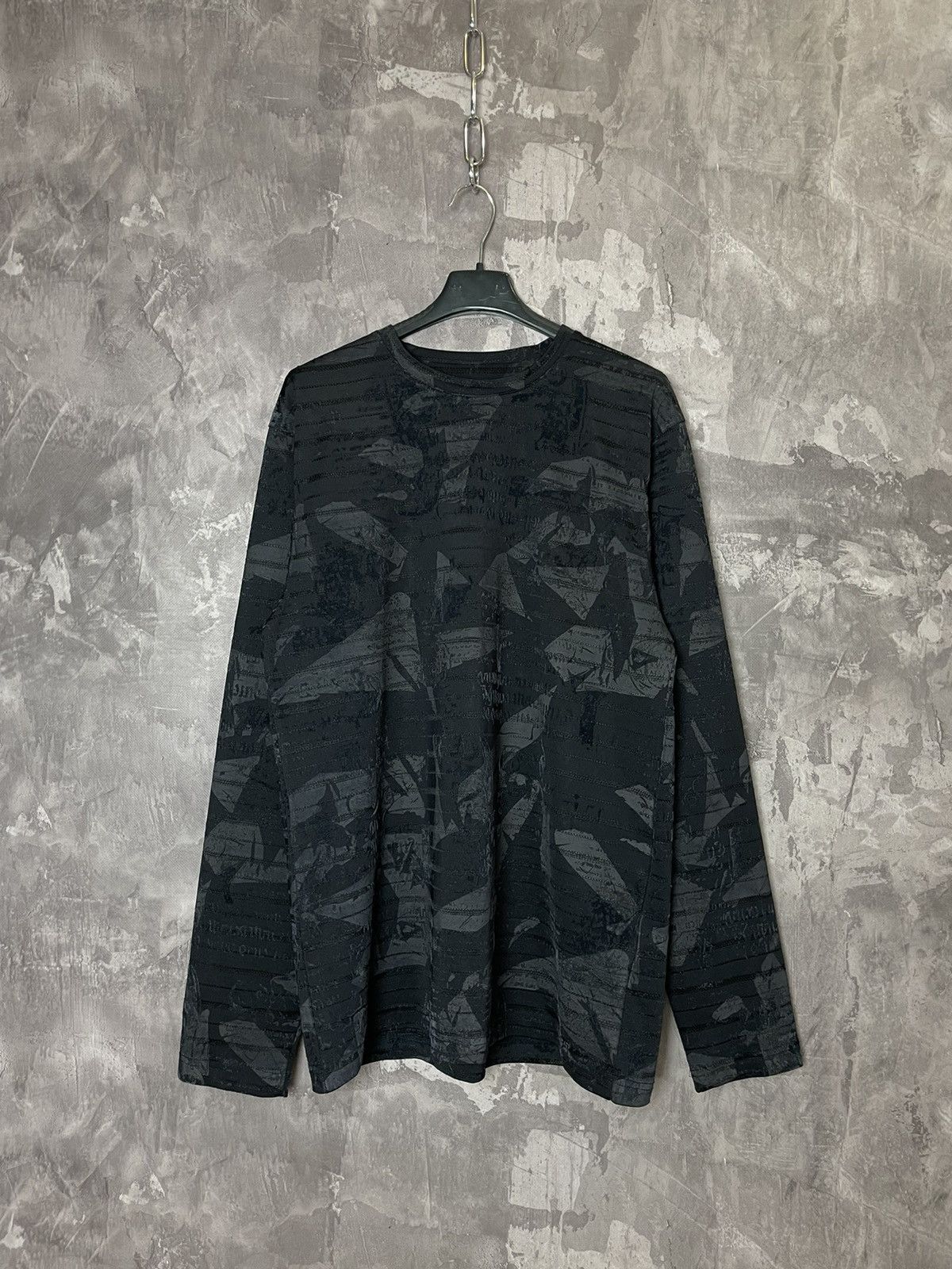 Japanese Brand × Vintage Vintage Jean Paul Gaultier style Overprint Long Sleeve Size US L / EU 52-54 / 3 - 1 Thumbnail