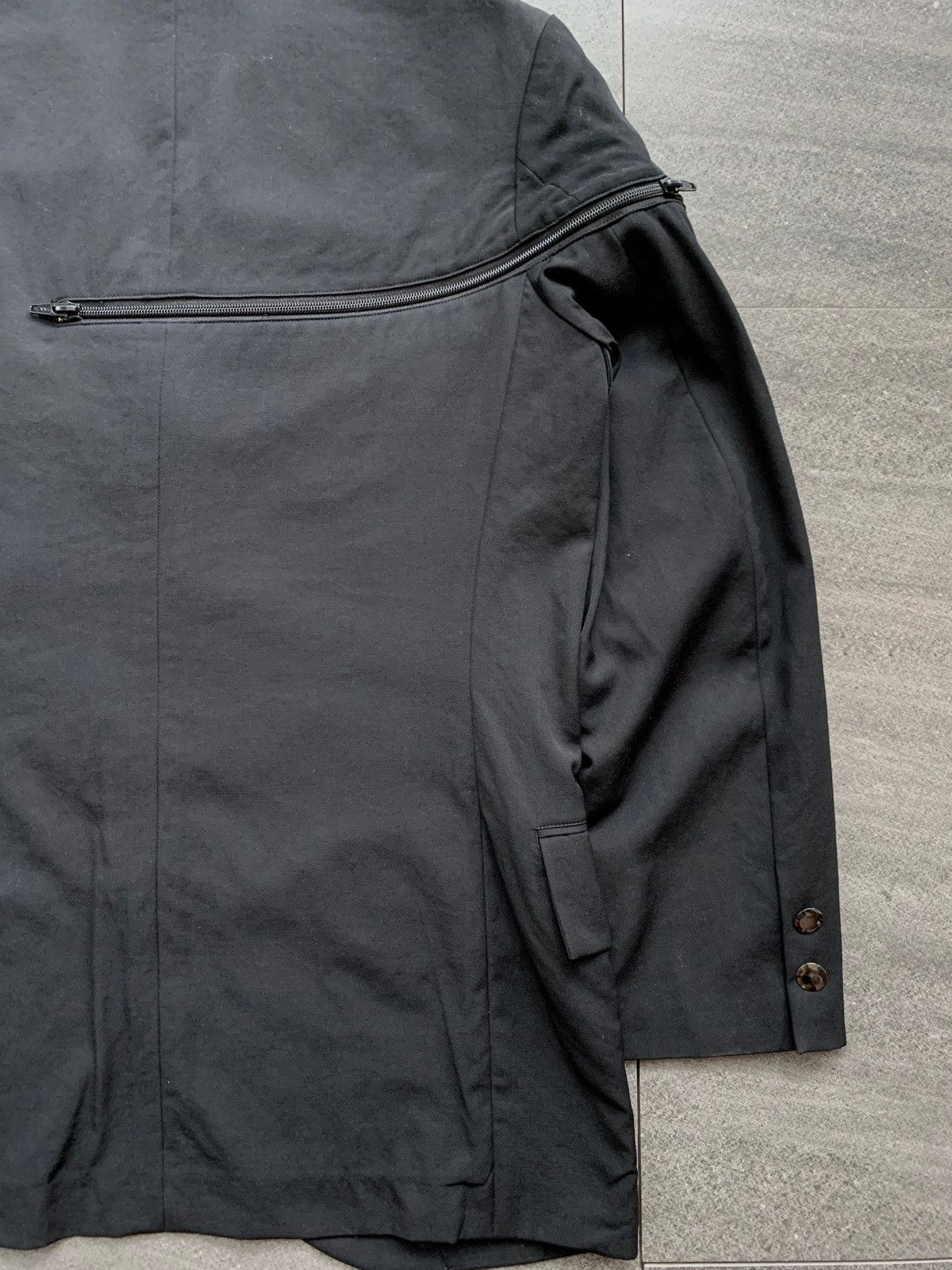 Yohji Yamamoto FREE TAX! Bondage Zipper Blazer Jacket Size 48R - 8 Thumbnail