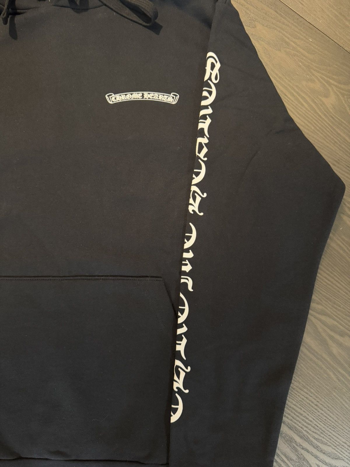 Chrome Hearts Chrome Hearts Scroll Logo Hoodie Black / White Size US M / EU 48-50 / 2 - 3 Thumbnail