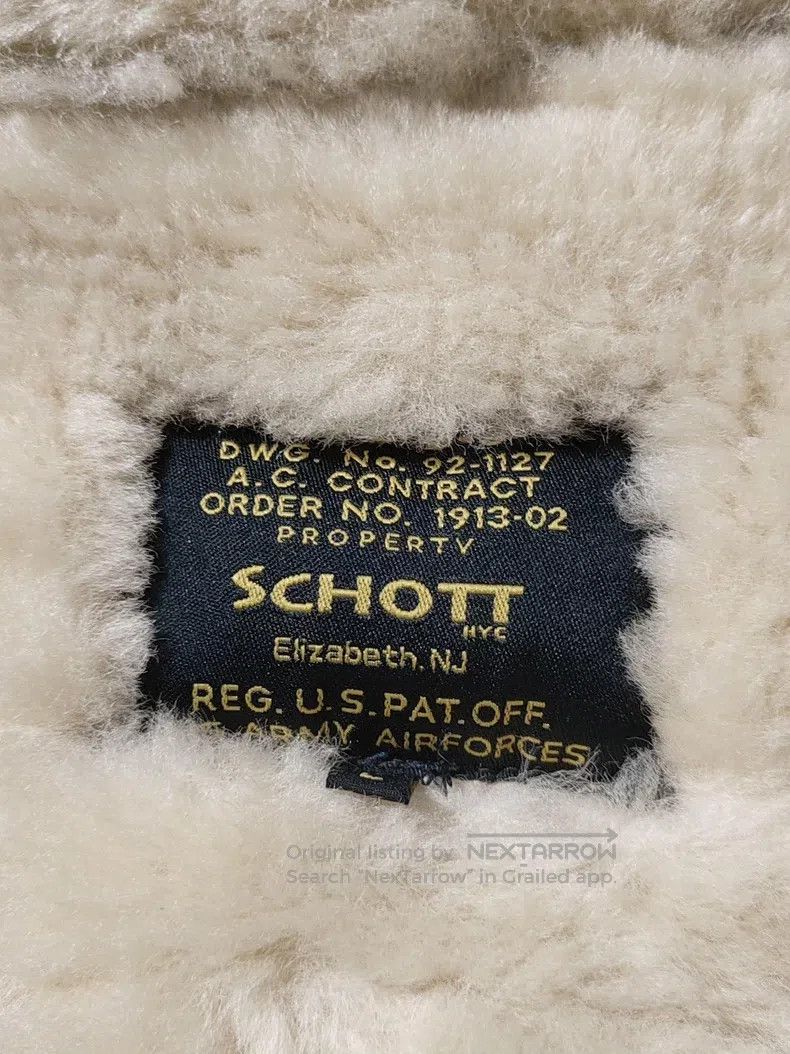 Schott Schott B3 flight suit fur is integrated Size US L / EU 52-54 / 3 - 2 Thumbnail