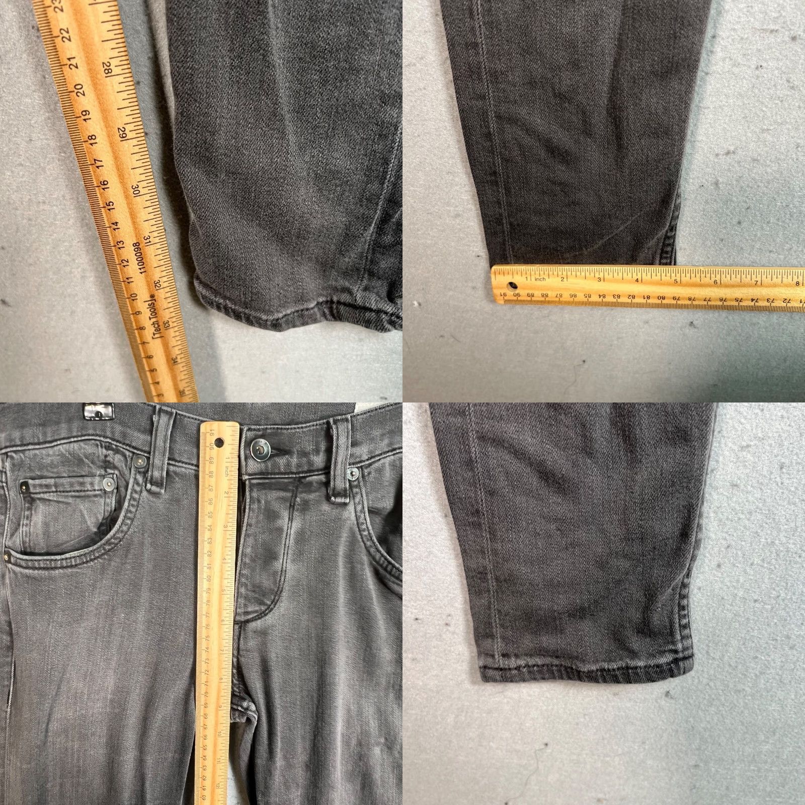 Rag & Bone VINTAGE Rag & Bone Jeans Women 31 Gray Skinny Rise Mid 31x33 Cotton Blend Size 24" / US 00 / IT 34 - 8 Thumbnail