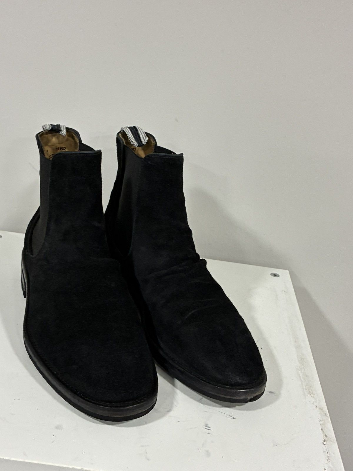 John Varvatos Black suede sharpei boot 8.5 Size US 8.5 / EU 41-42 - 9 Thumbnail
