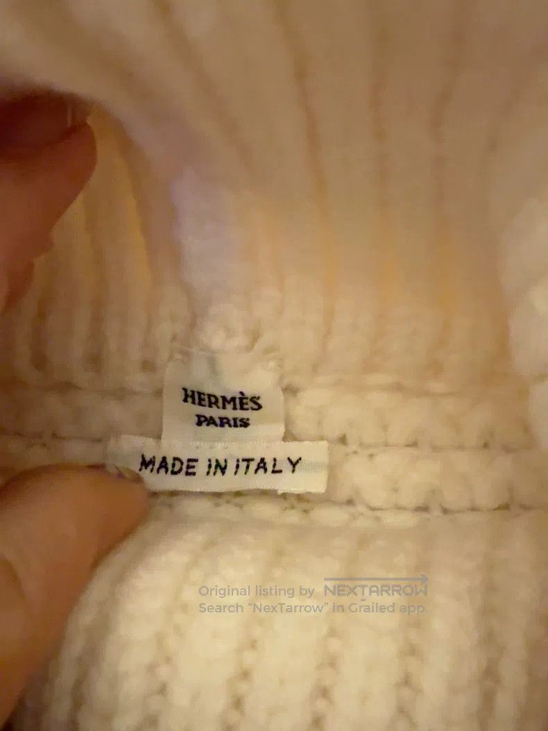 Hermes Hermes White turtleneck sweater Size XXS / US 00 / IT 34 - 2 Thumbnail