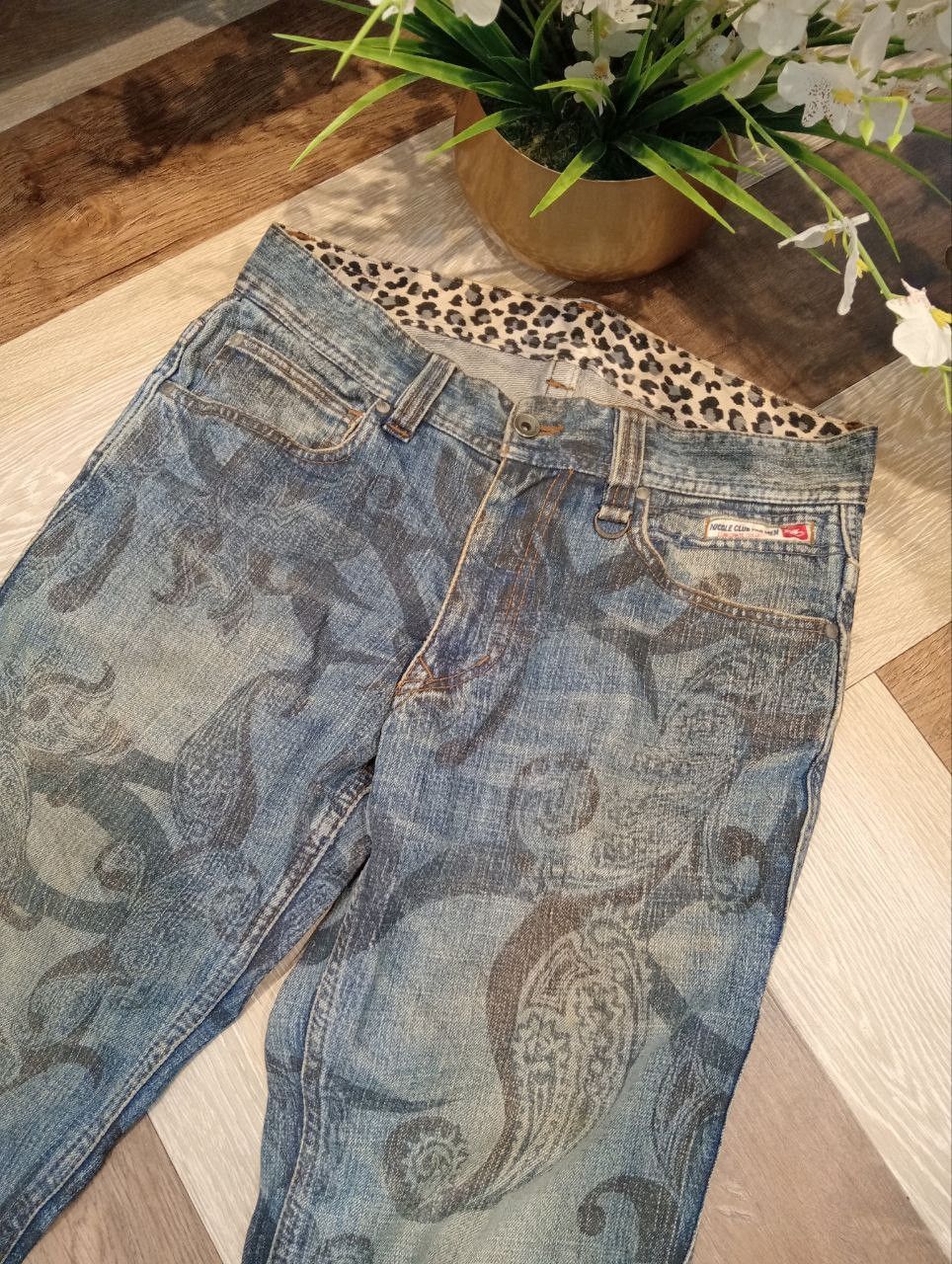 Nicole Club JAPANESE NICOLE CLUB FOR MEN PAISLEY JEANS Size US 33 - 4 Thumbnail