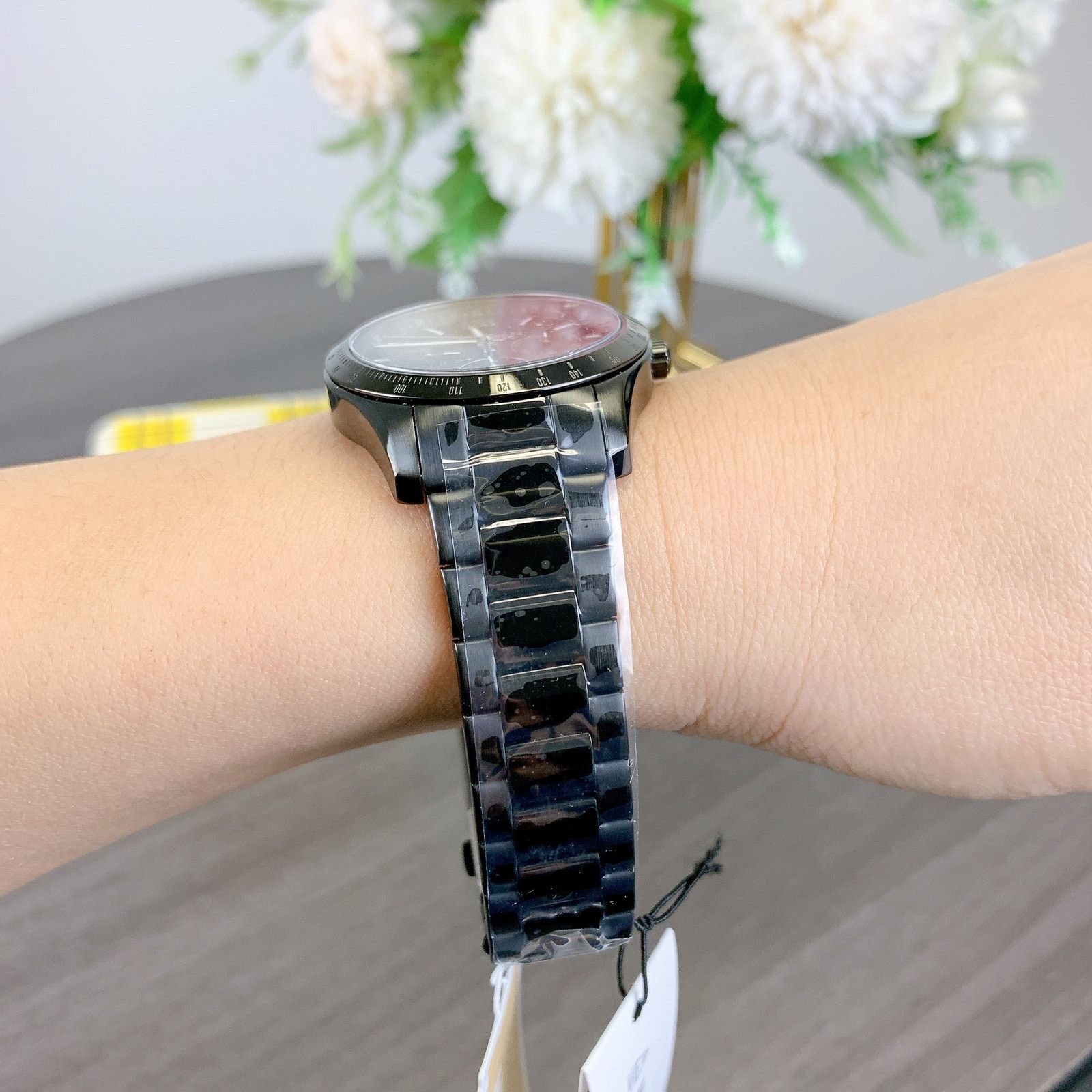 Michael Kors Michael Kors MKO1008 Blsck Stainless Steel Watch Size ONE SIZE - 6 Thumbnail