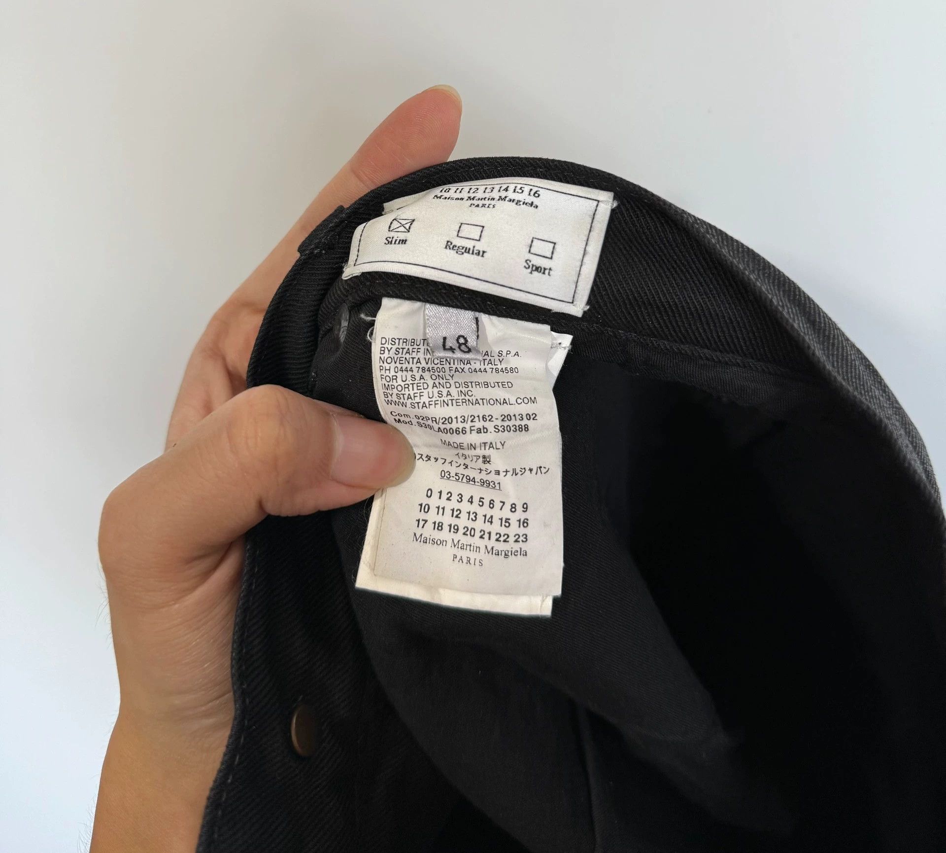 Maison Margiela Waxed Denim Jeans - Runway - Size 48