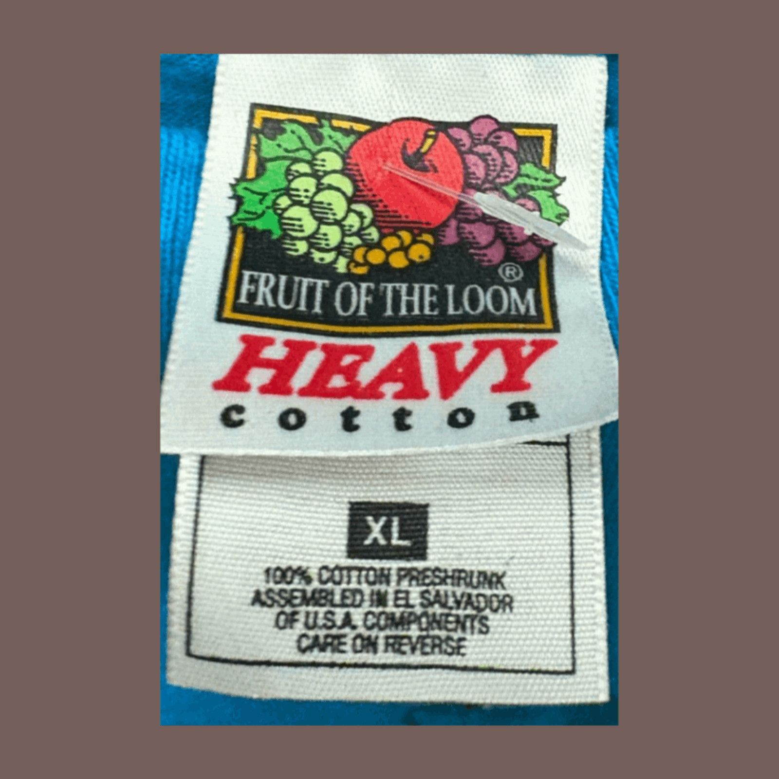 Fruit Of The Loom VTG Tiger Graphic Tee | Blue XL | Zodiac Streetwear Size US L / EU 52-54 / 3 - 5 Thumbnail