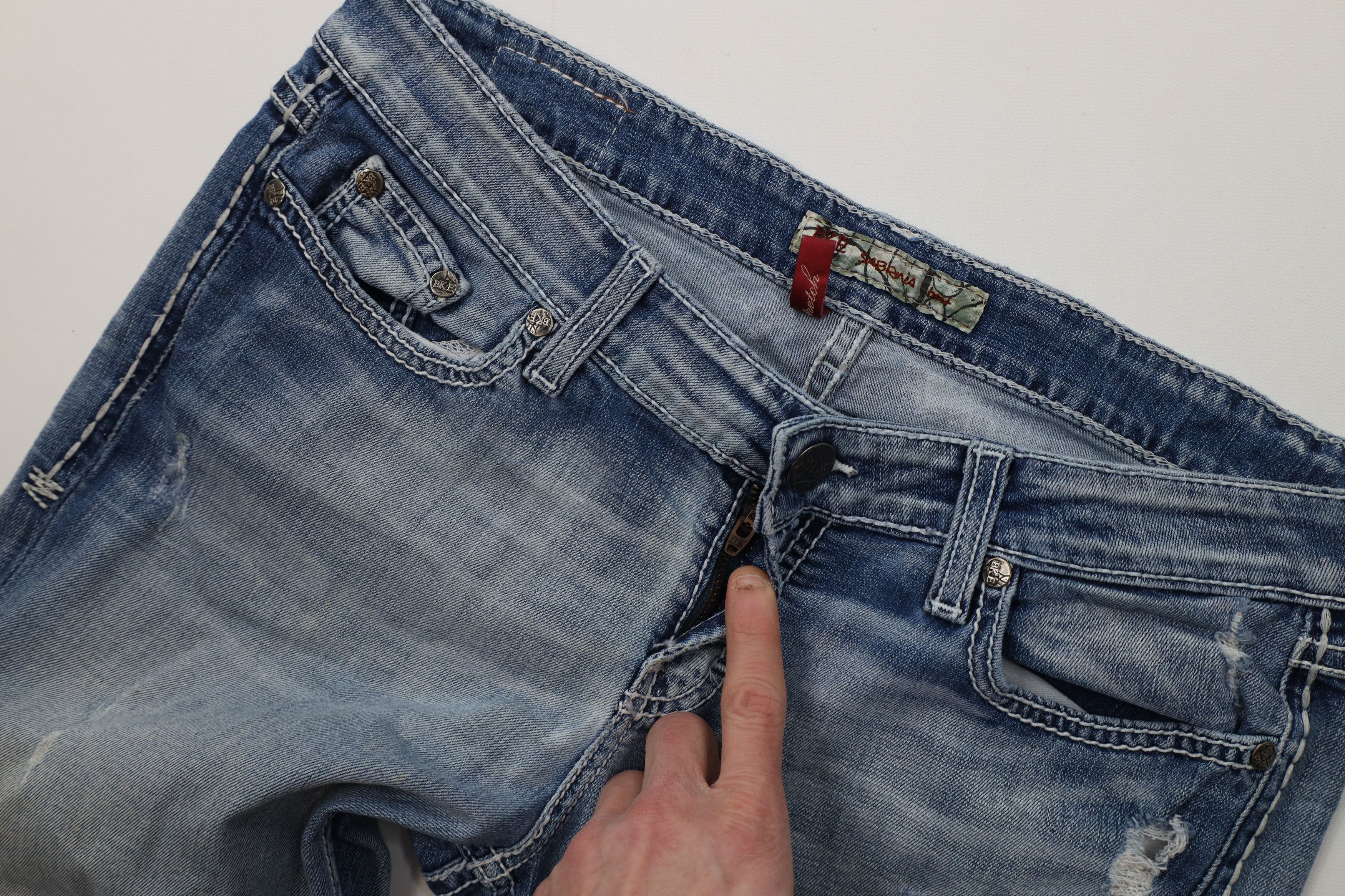 Vintage Buckle BKE Stitch Stretch Sabrina Bootcut Flared Jeans Size 30" / US 8 / IT 44 - 9 Thumbnail