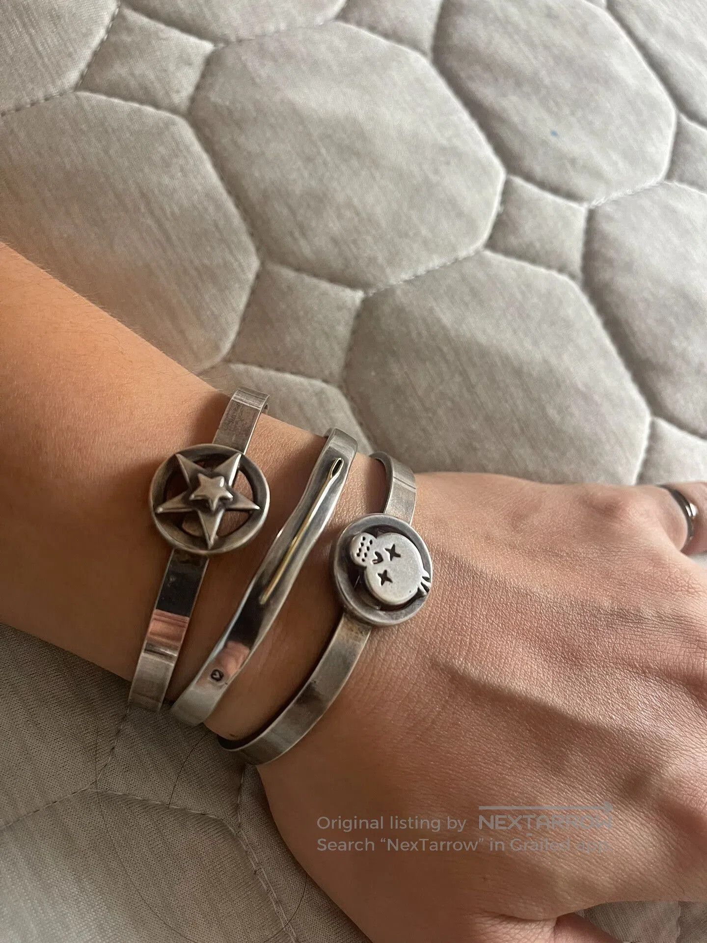 Porter Classic silver rings and bangles set. Size ONE SIZE - 4 Thumbnail