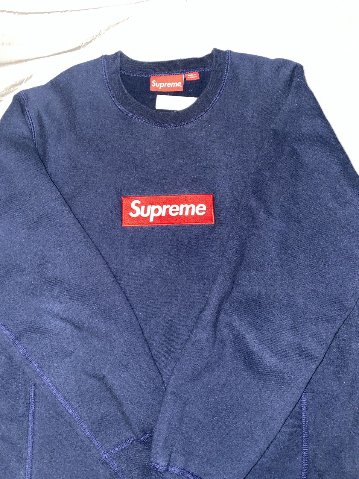 Supreme Supreme Box Logo Crew Neck FW2015 Size US M / EU 48-50 / 2 - 11 Thumbnail