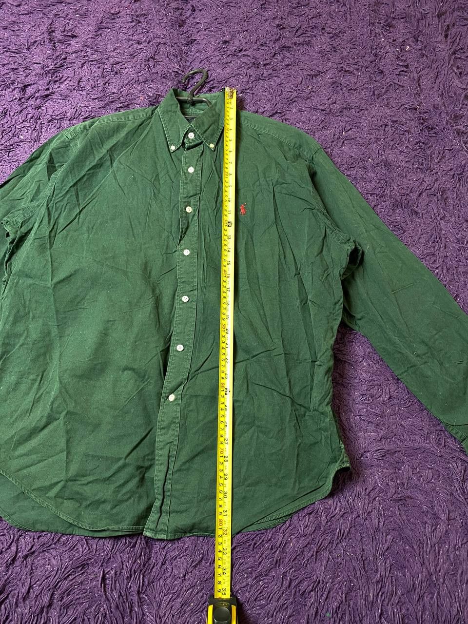 Ralph Lauren Avant-Garde Y2K Ralph Lauren shirt green logo Vintage Size US L / EU 52-54 / 3 - 10 Thumbnail
