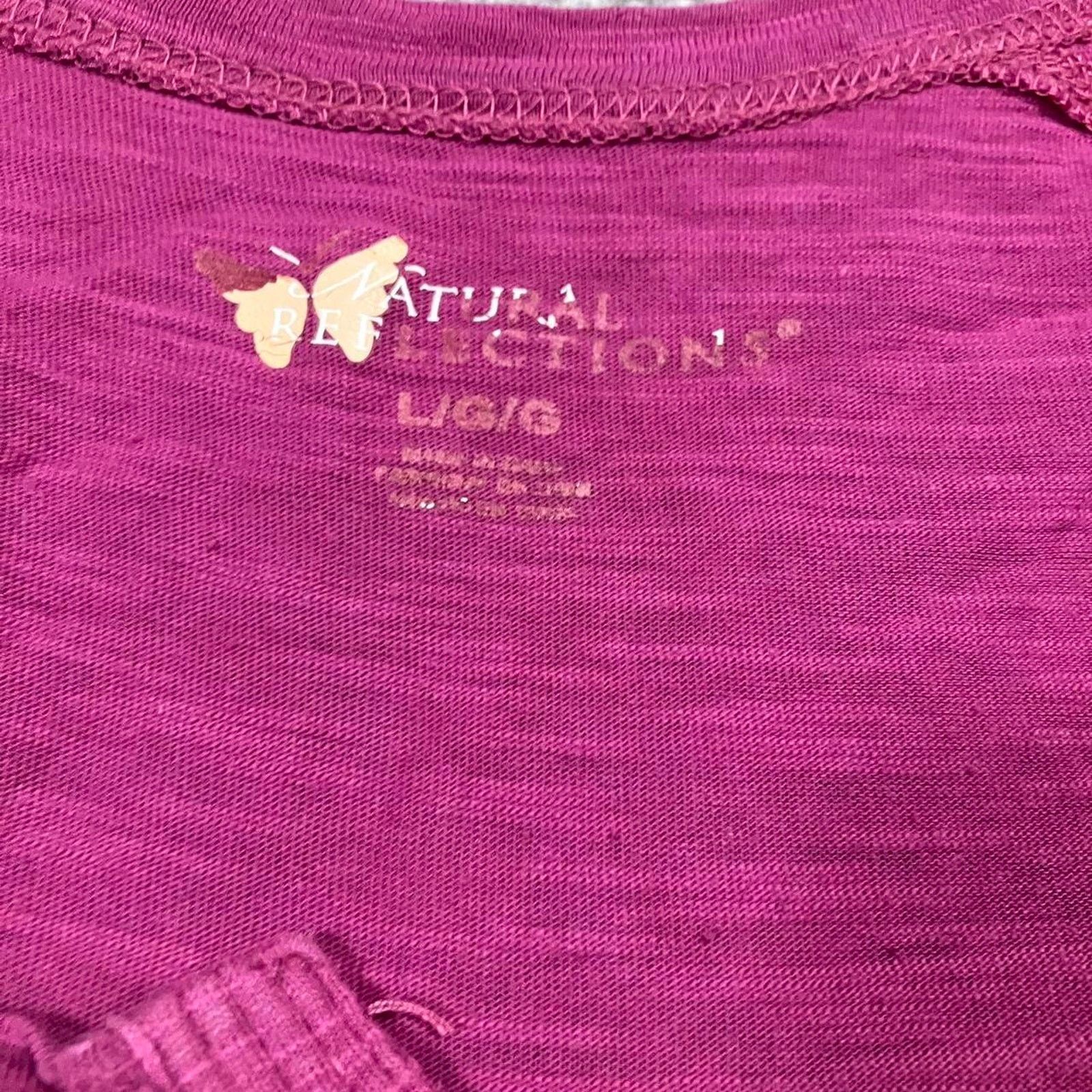Natural Selection Y2k Lace Natural Reflections Pink Henley Shirt Size L / US 10 / IT 46 - 3 Thumbnail