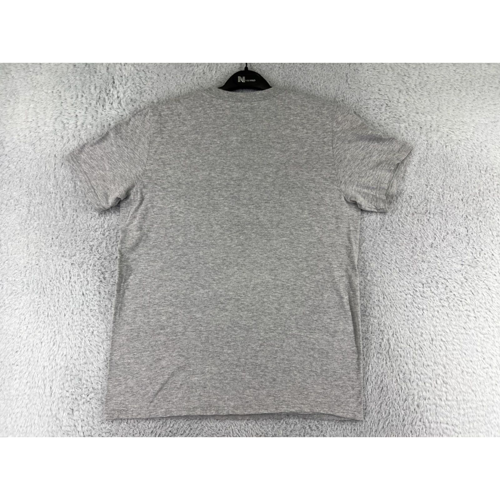 Adidas Adidas Shirt Mens Medium Gray Black Spellout Logo Short Sleeve Crew Cotton Blend Size US M / EU 48-50 / 2 - 2 Thumbnail