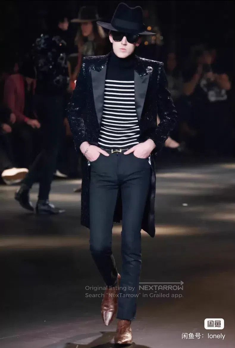 Saint Laurent Paris Saint Laurent Paris Distressed Fringe Hem Destroyed Denim Size US 31 - 8 Thumbnail