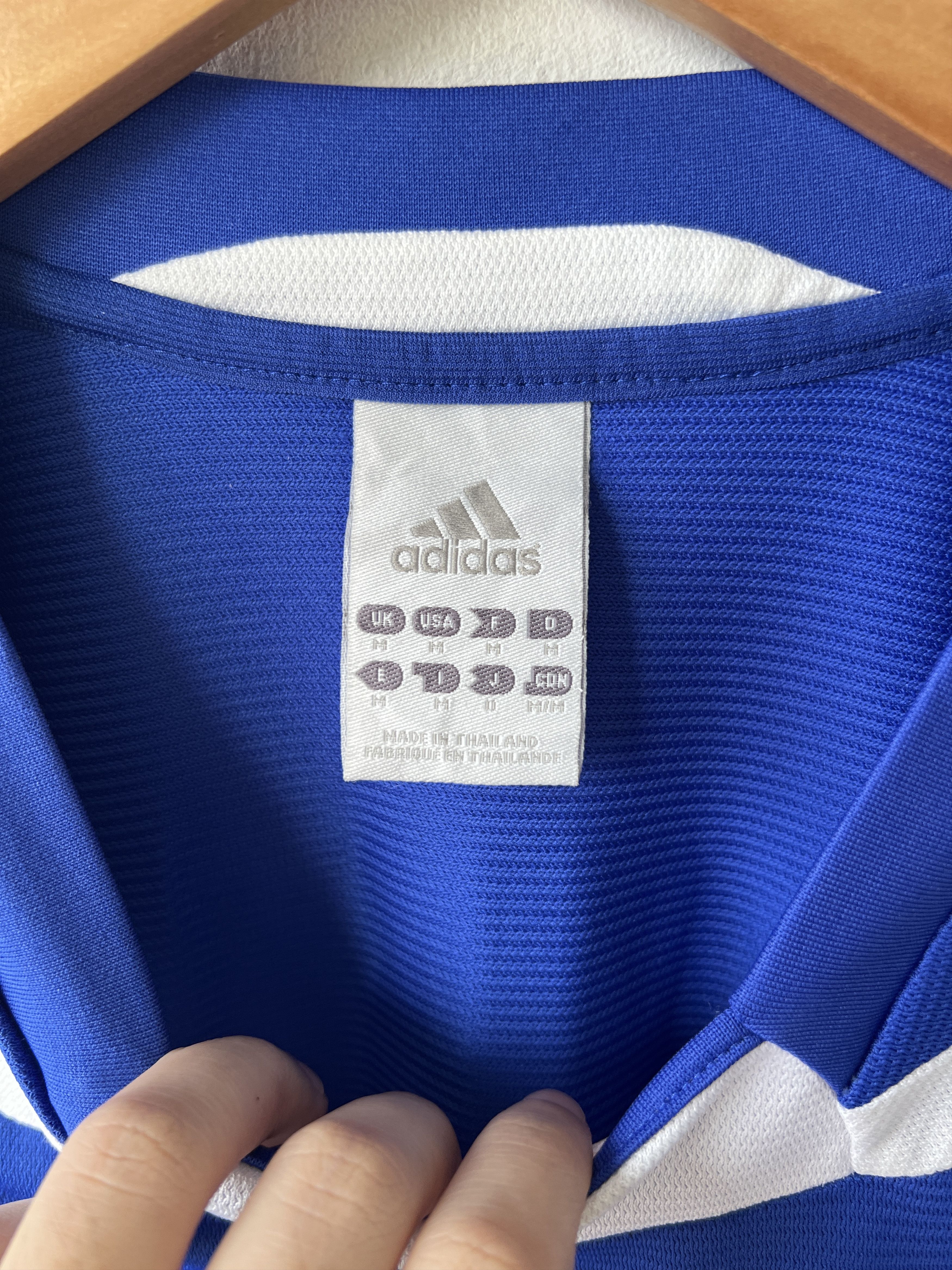 Adidas (M) Greece 2004-06 Home Kit Charisteas #9 Size US M / EU 48-50 / 2 - 3 Thumbnail