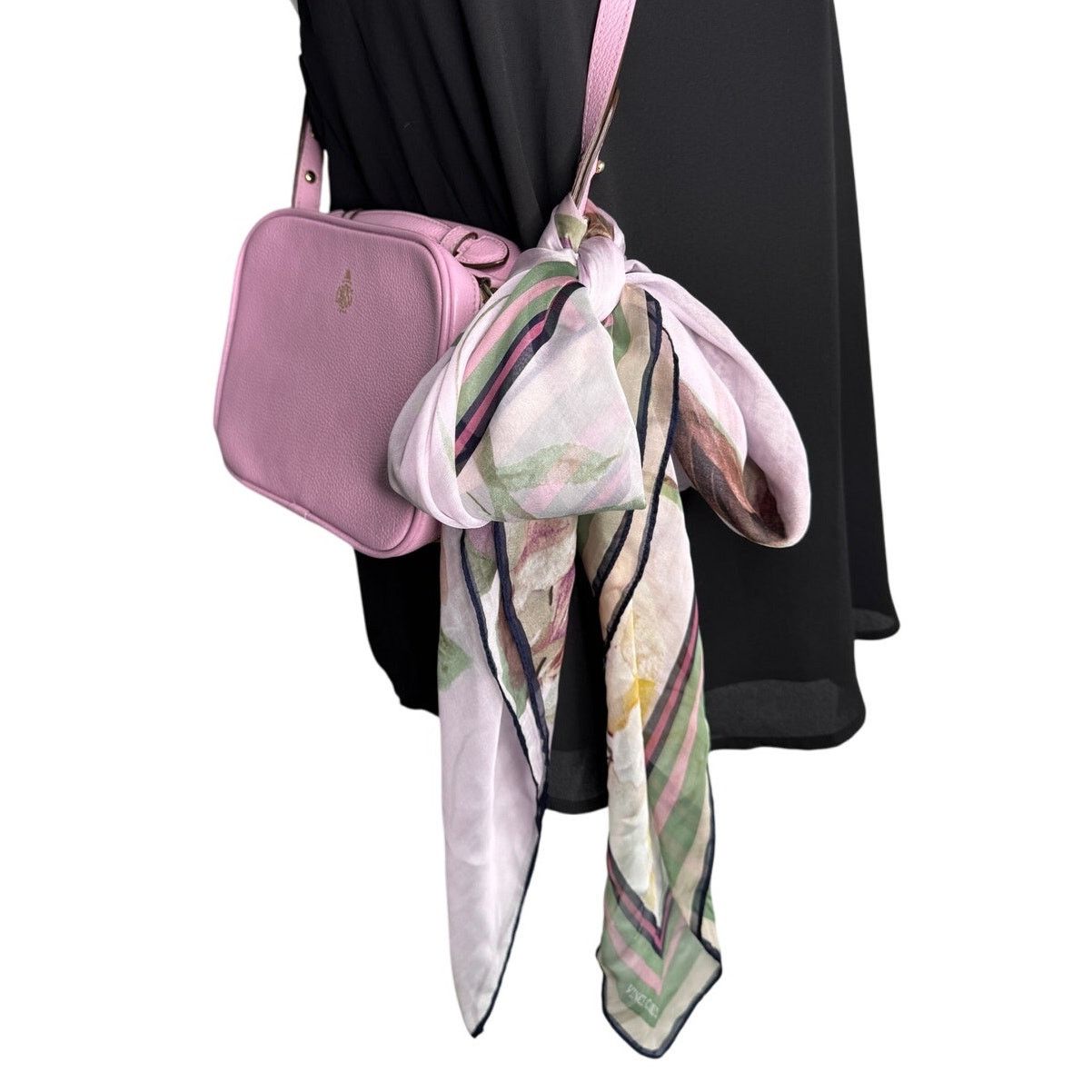 Vince Camuto Vince Camuto floral chiffon square scarf pink green 43” Size ONE SIZE - 5 Thumbnail