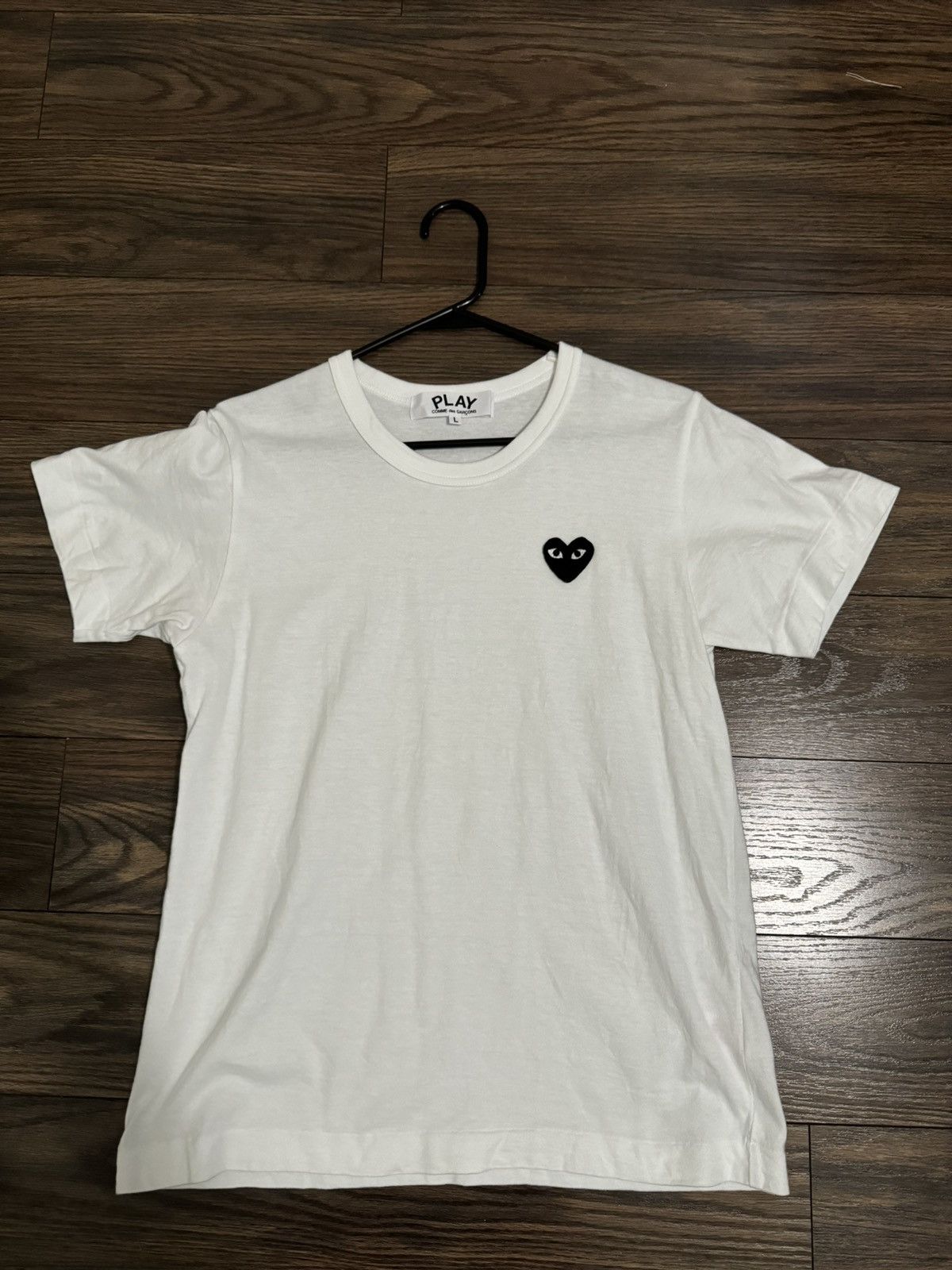 Comme des Garcons PLAY Comme des Garçons Play Logo Embroidered T-Shirt Size L Size L / US 10 / IT 46 - 1 Thumbnail