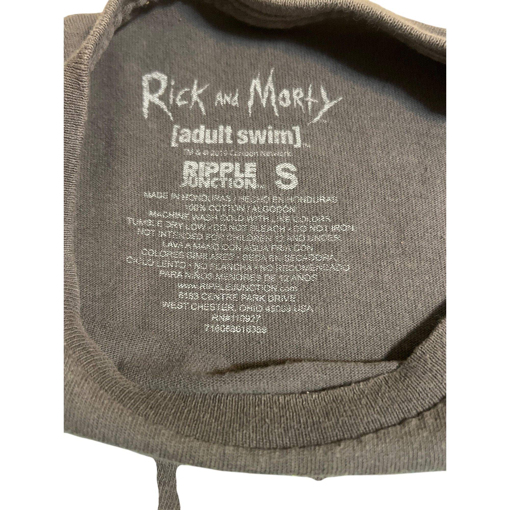 Ripple Junction Rick And Morty Adult Swim Portal Adventure Gray T-Shirt Ripp Size US S / EU 44-46 / 1 - 3 Thumbnail