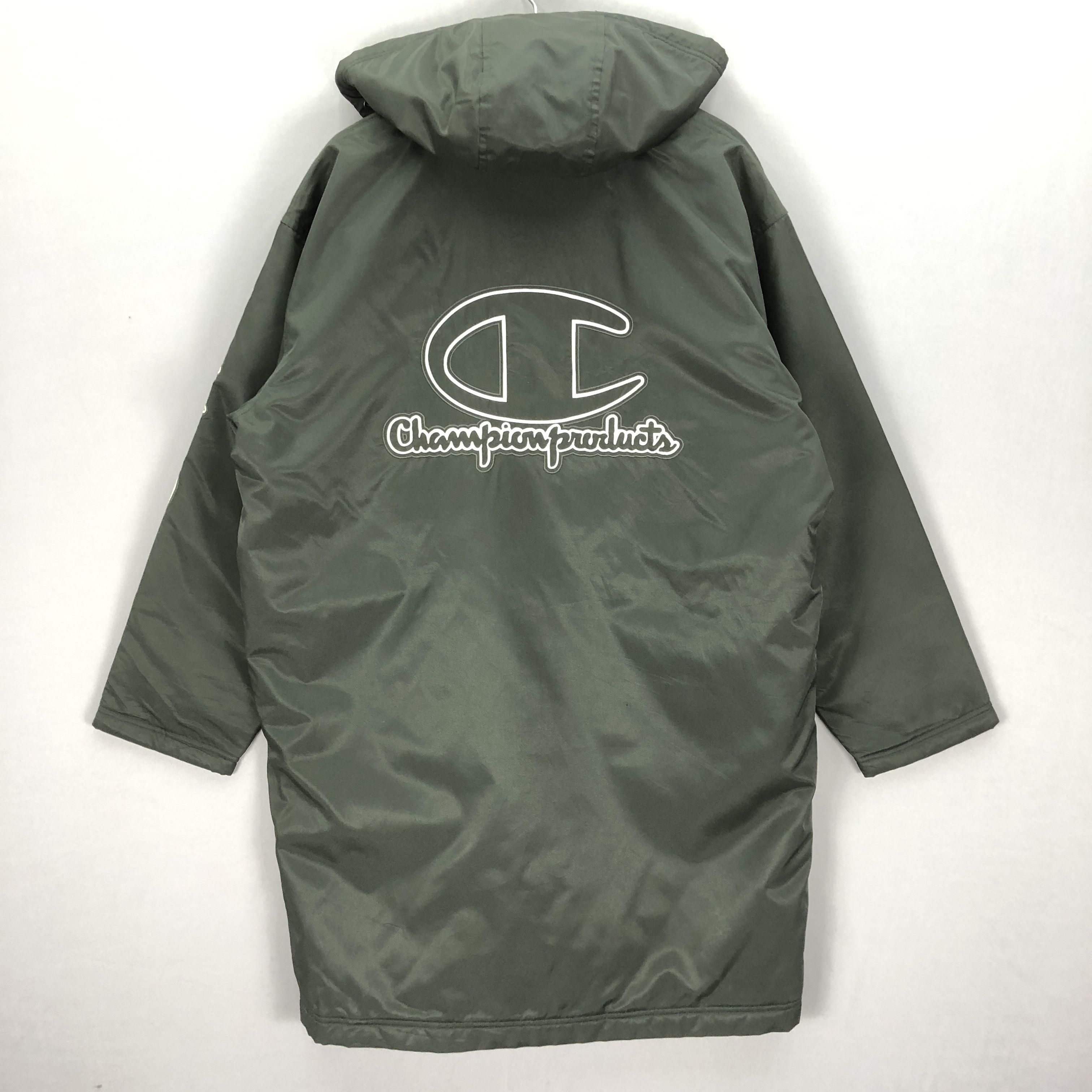 Champion × Vintage Vintage Champion Long Coat Coach Jacket Sherpa Lining Size US XL / EU 56 / 4 - 1 Thumbnail