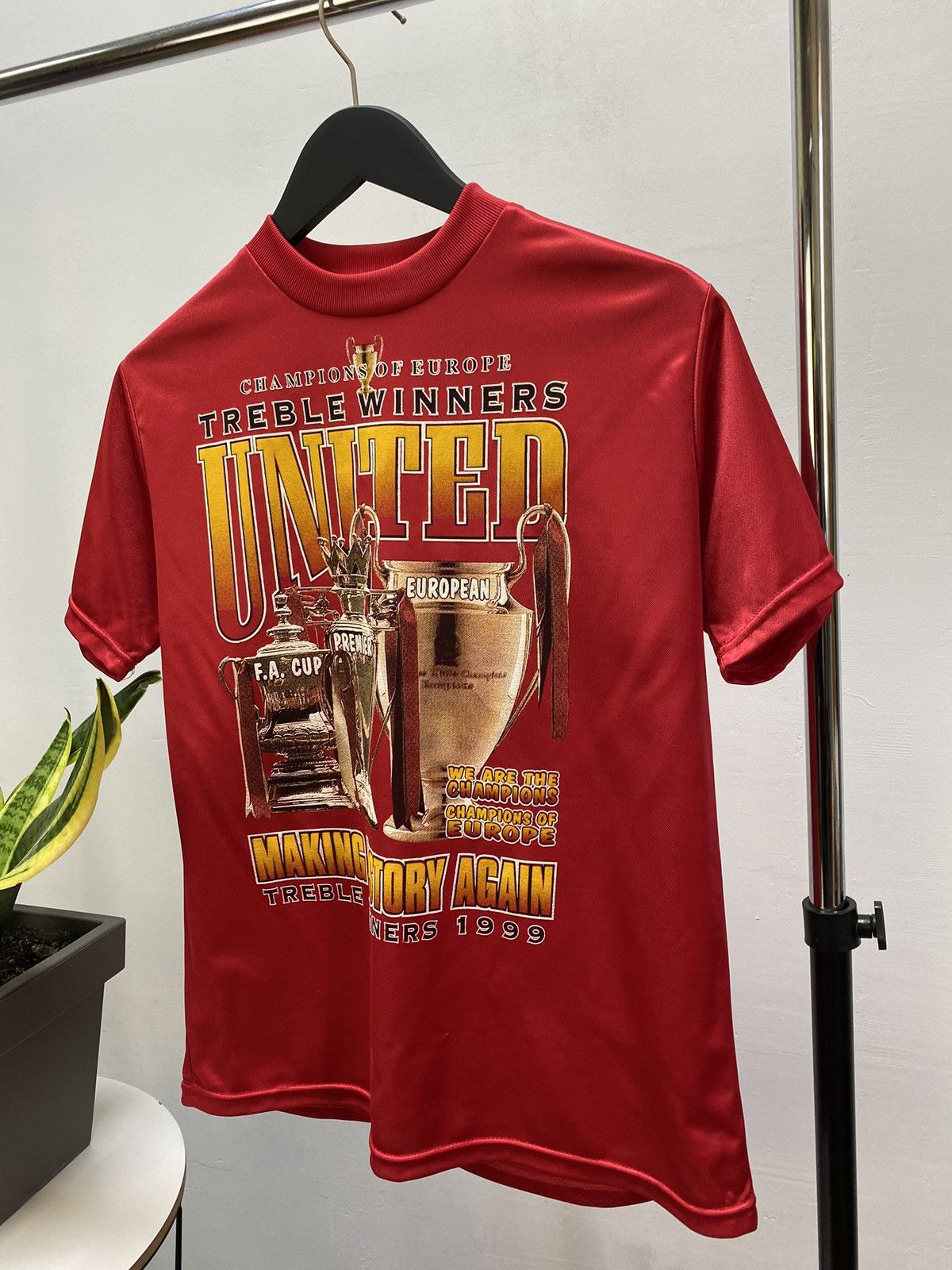 Vintage 1999 Manchester United Treble Winner T-Shirt Size US M / EU 48-50 / 2 - 2 Thumbnail
