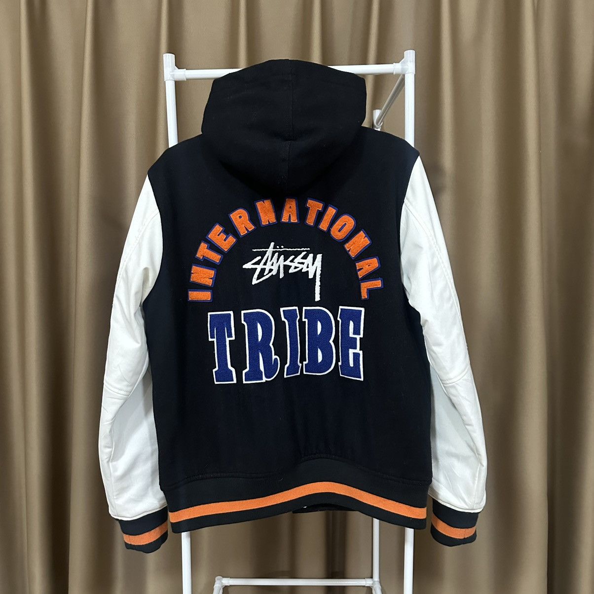 Stussy STUSSY I.S.T TRIBE WOOL VARSITY HOODIE Size US L / EU 52-54 / 3 - 2 Thumbnail