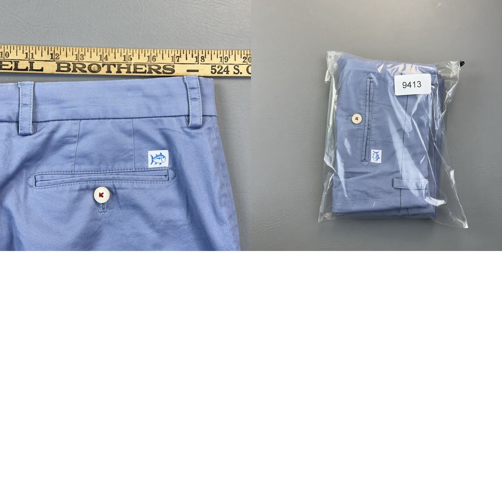 Southern Tide Southern Tide Pants Mens 36x26 Channel Marker Flat Front Chino Altered Hem Blue Regular Straight Xs? Size US 36 / EU 52 - 9 Thumbnail
