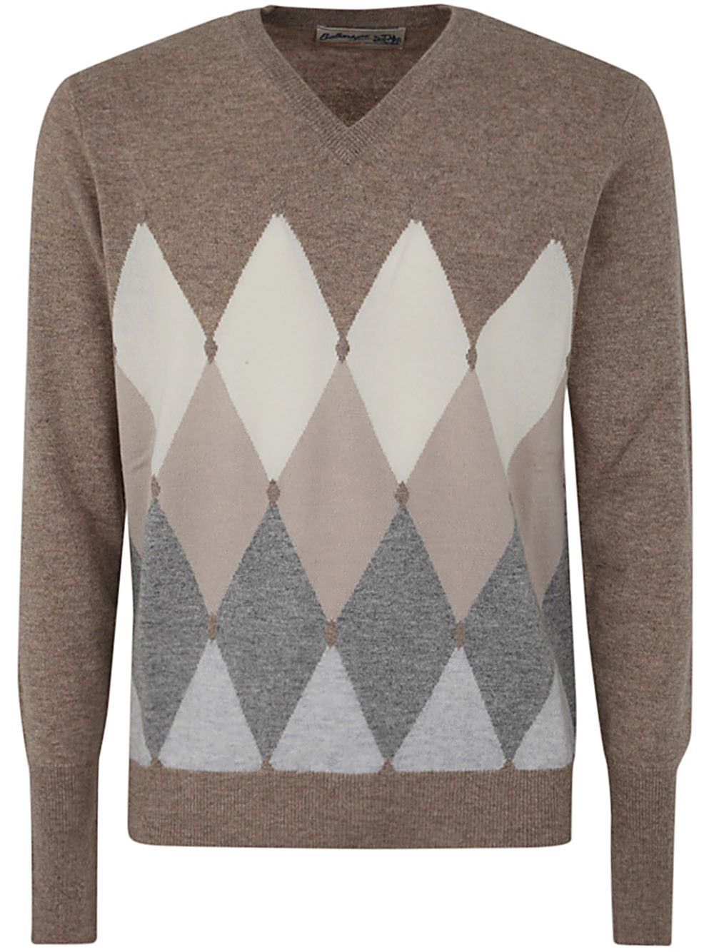 Ballantyne V NECK PULLOVER WITH DIAMONDS Size US XXL / EU 58 / 5 - 1 Thumbnail