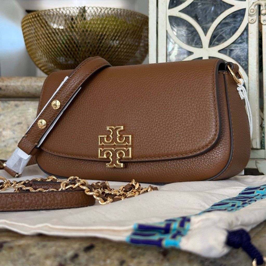 Tory Burch Tory Burch BRITTEN CONVERTIBLE CROSSBODY Leather Shoulder in Size ONE SIZE - 1 Thumbnail