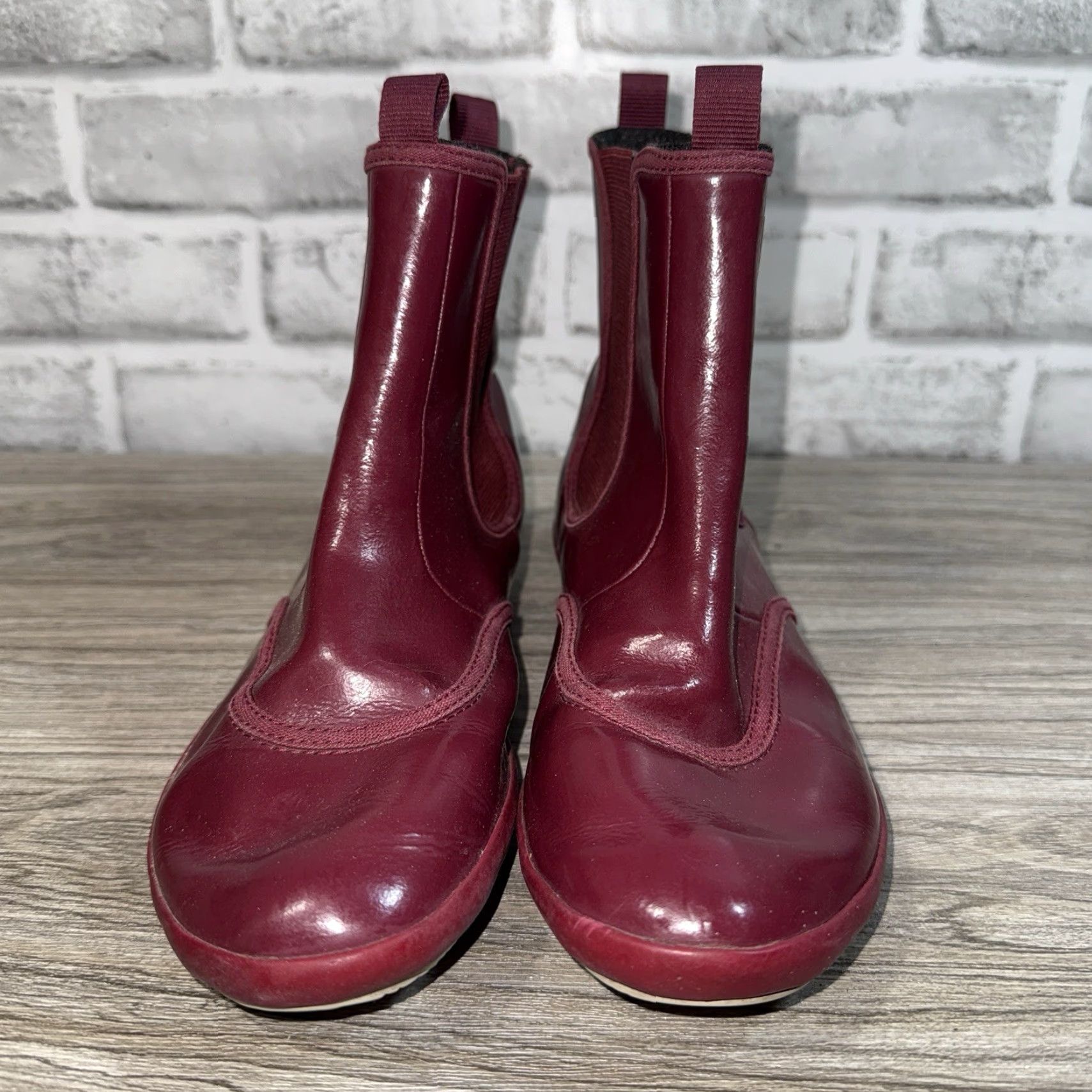 Lacoste LACOSTE Women's Chelsea Boots Burgundy Size 6 US / 37 EU - Leather Ankle Boot Size US 6 / IT 36 - 2 Thumbnail